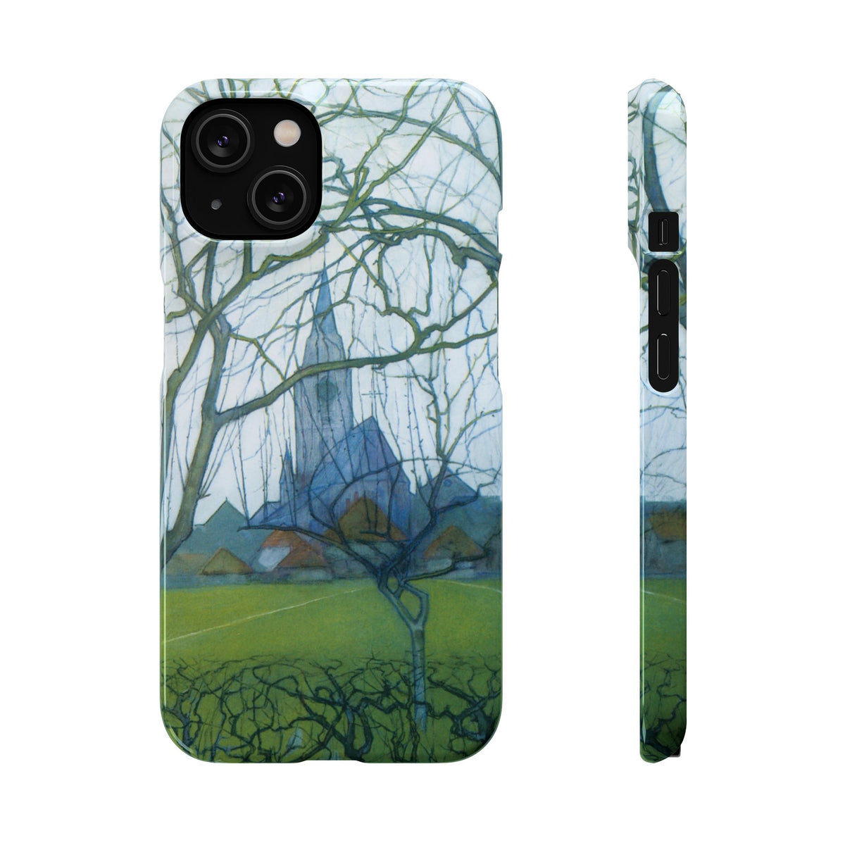 St Jacobs Church by Piet Mondrian - iPhone Slim Case