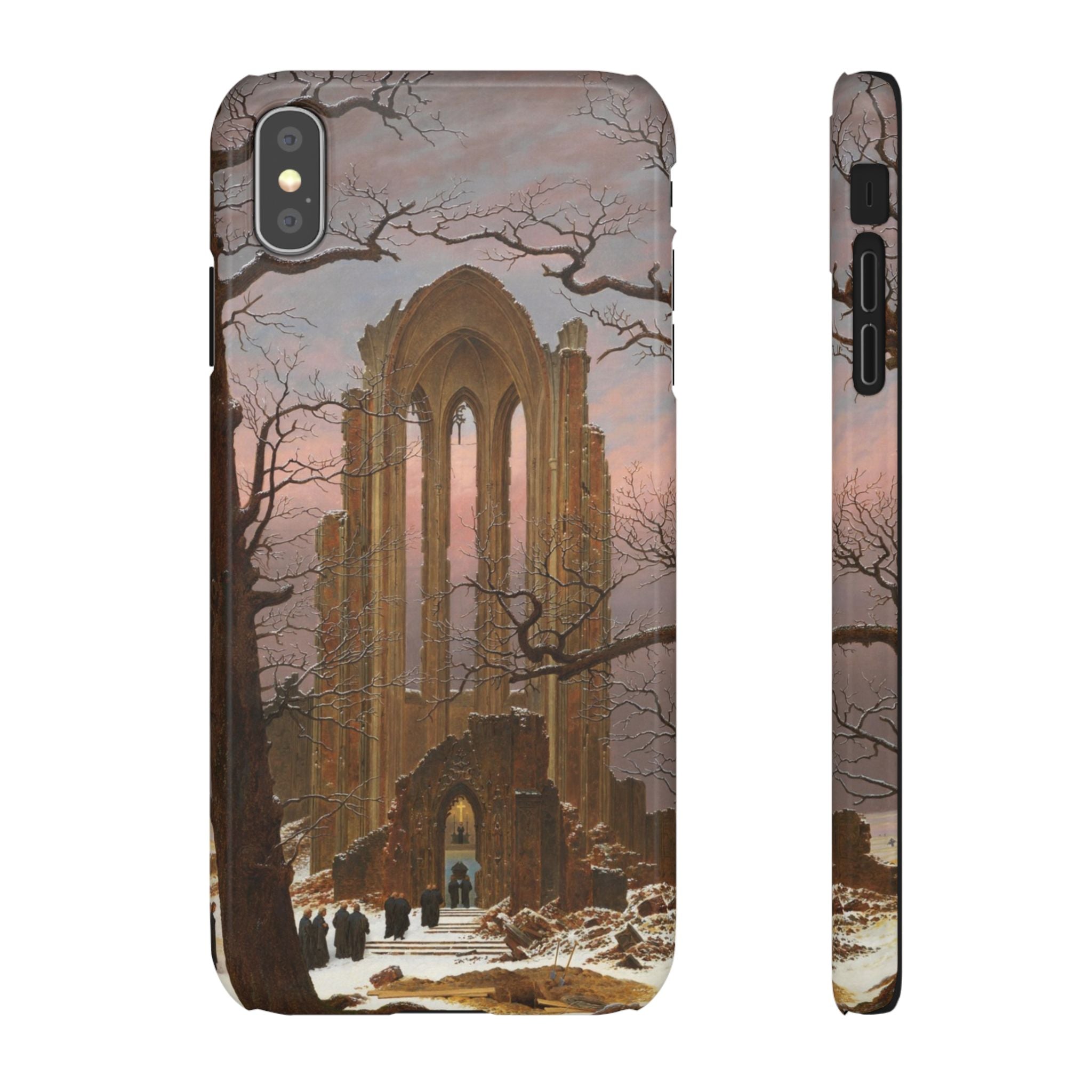 Monastery Graveyard in the Snow by Caspar David Friedrich - iPhone Slim Case