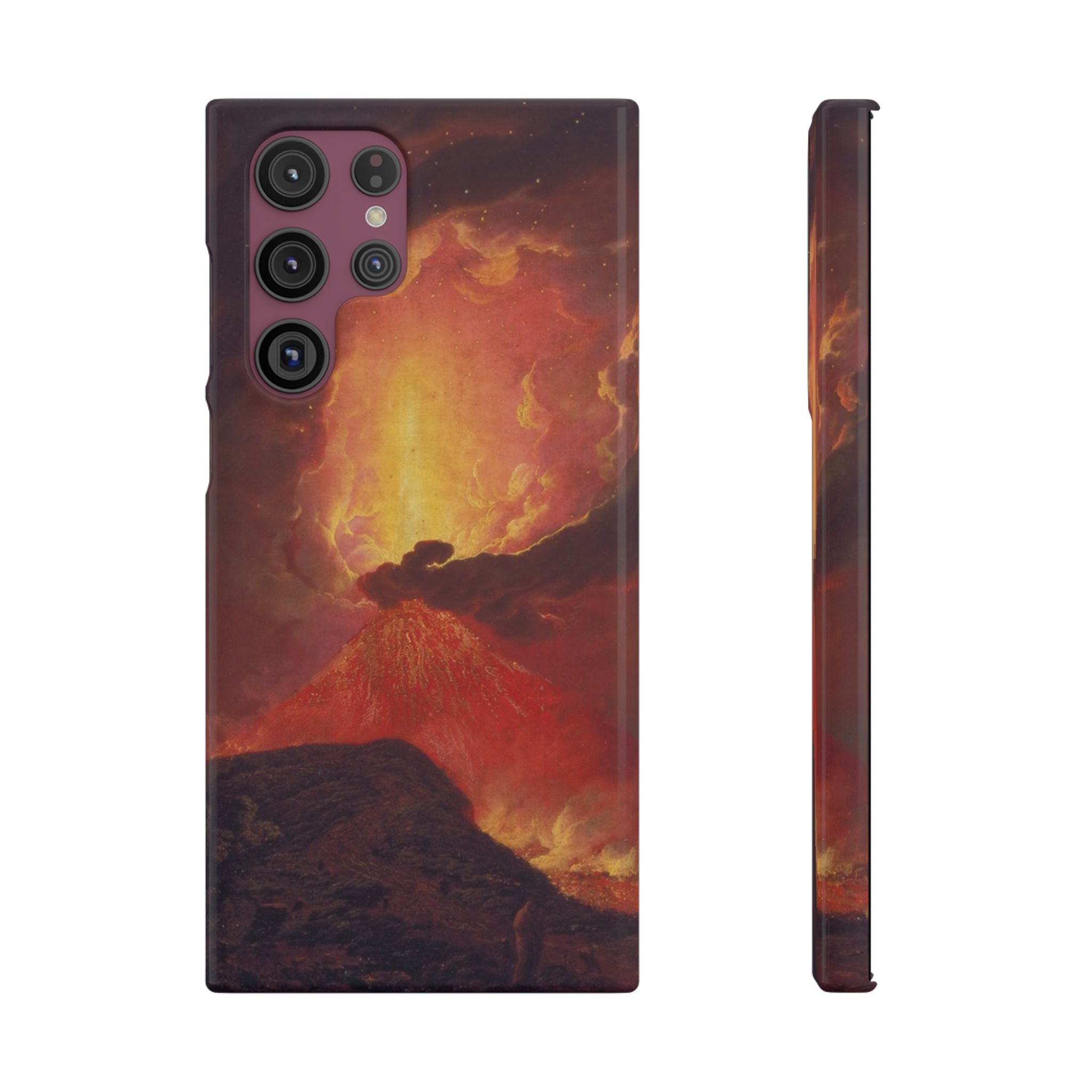 Vesuvius in Eruption by Joseph Wright of Derby - Samsung Slim Case