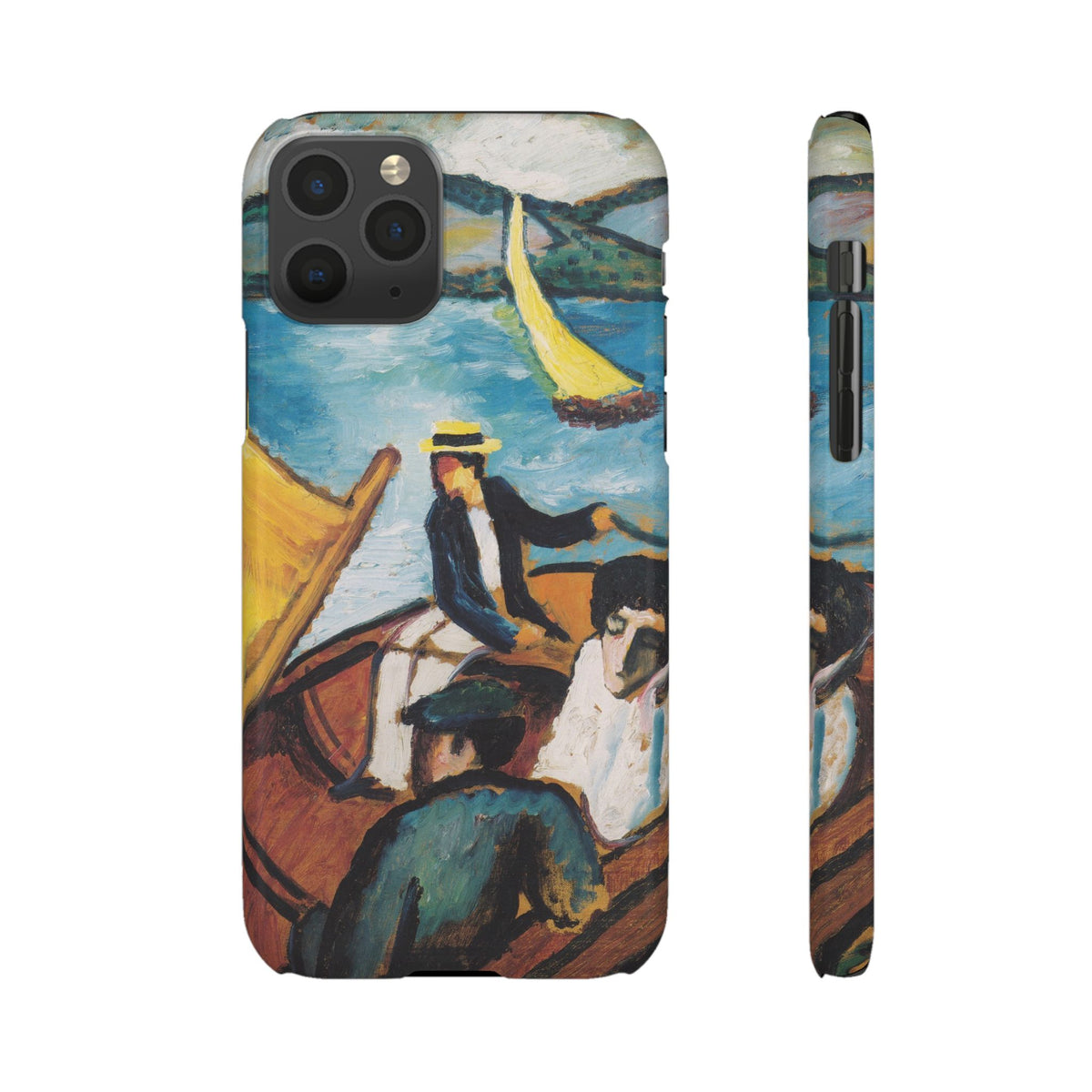 Sailing Boat on the Tegernsee by August Macke - iPhone Slim Case