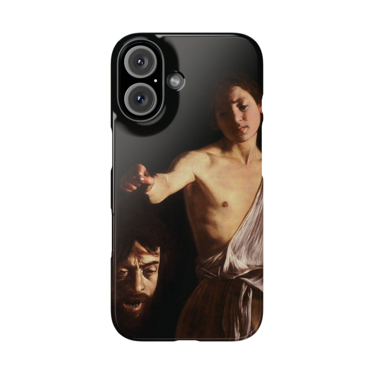 David with the Head of Goliath by Caravaggio - iPhone Slim Case