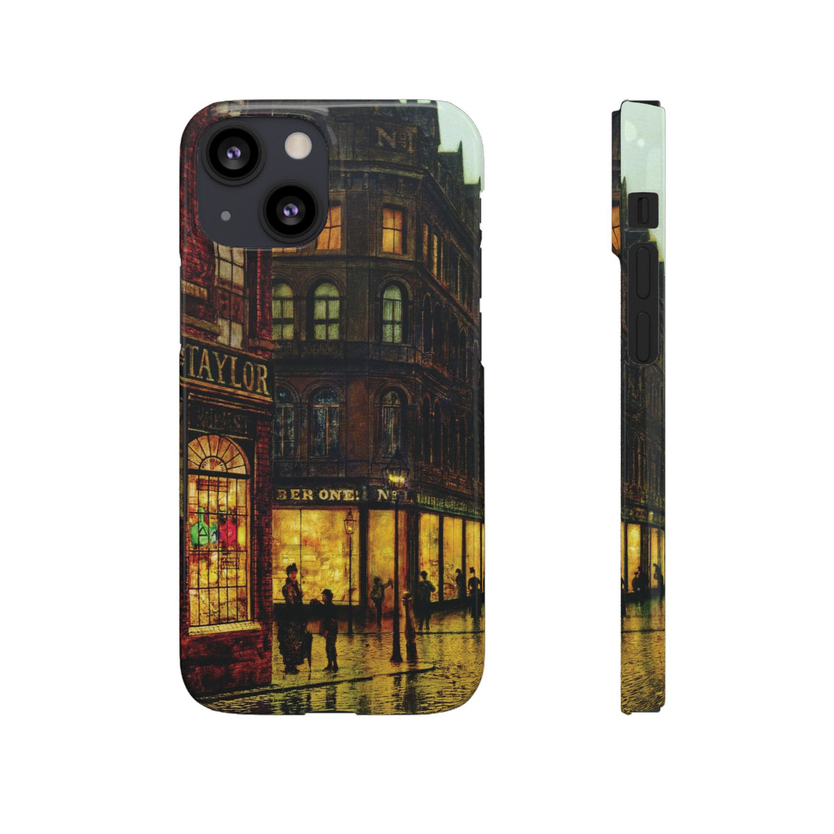 Boar Lane Leeds by John Atkinson Grimshaw - iPhone Slim Case