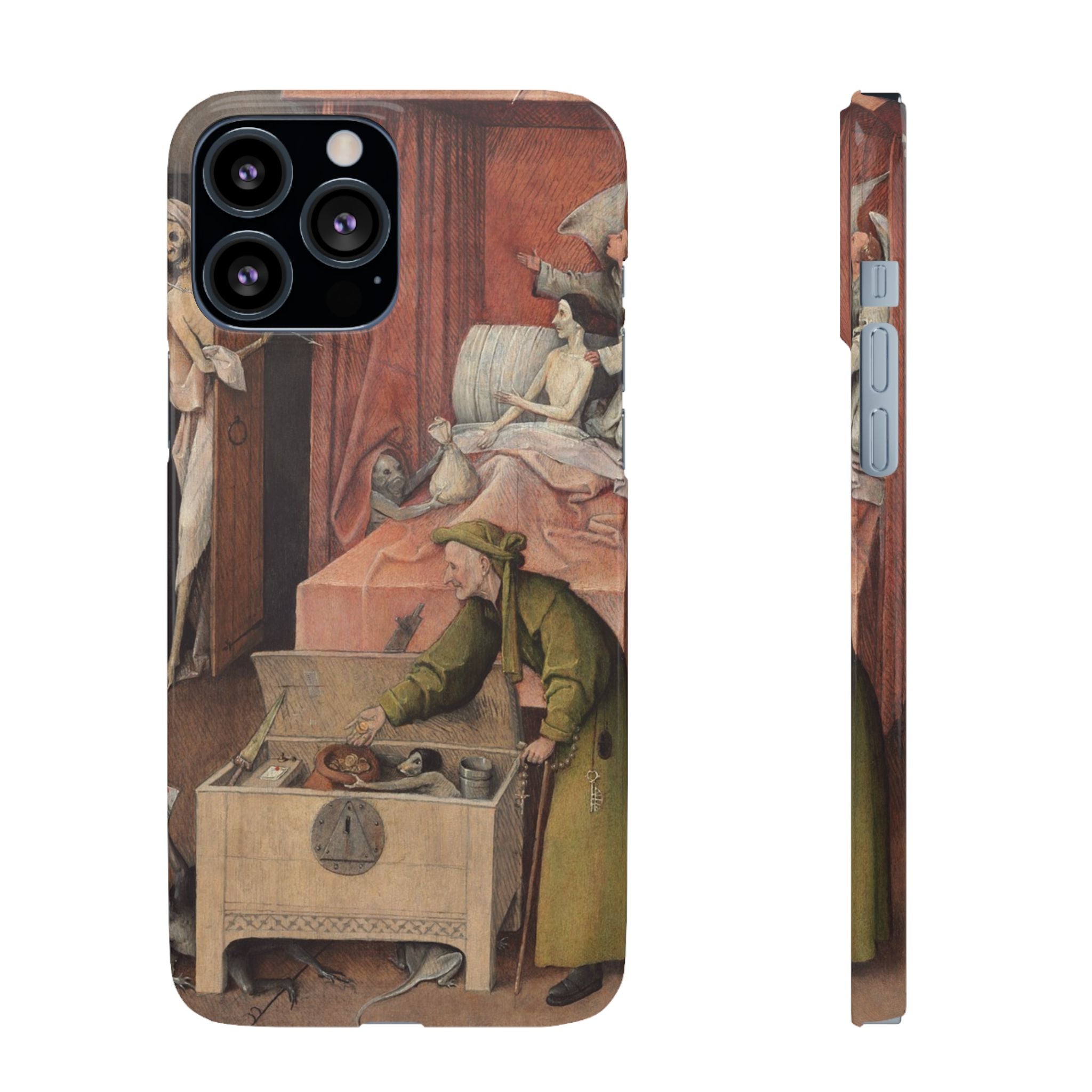 The Death of the Miser by Hieronymus Bosch - iPhone Slim Case