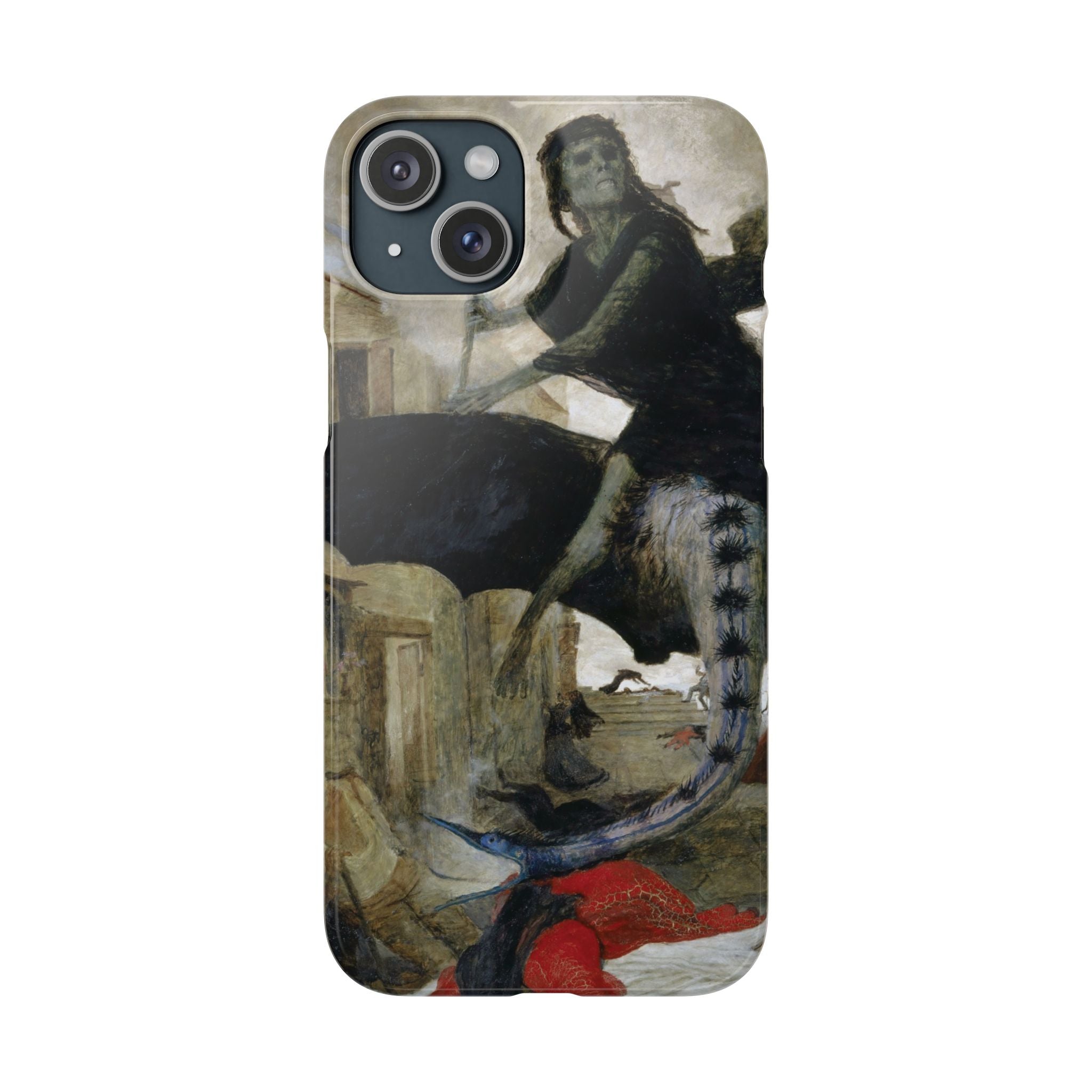 The Plague by Arnold Böcklin - iPhone Slim Case