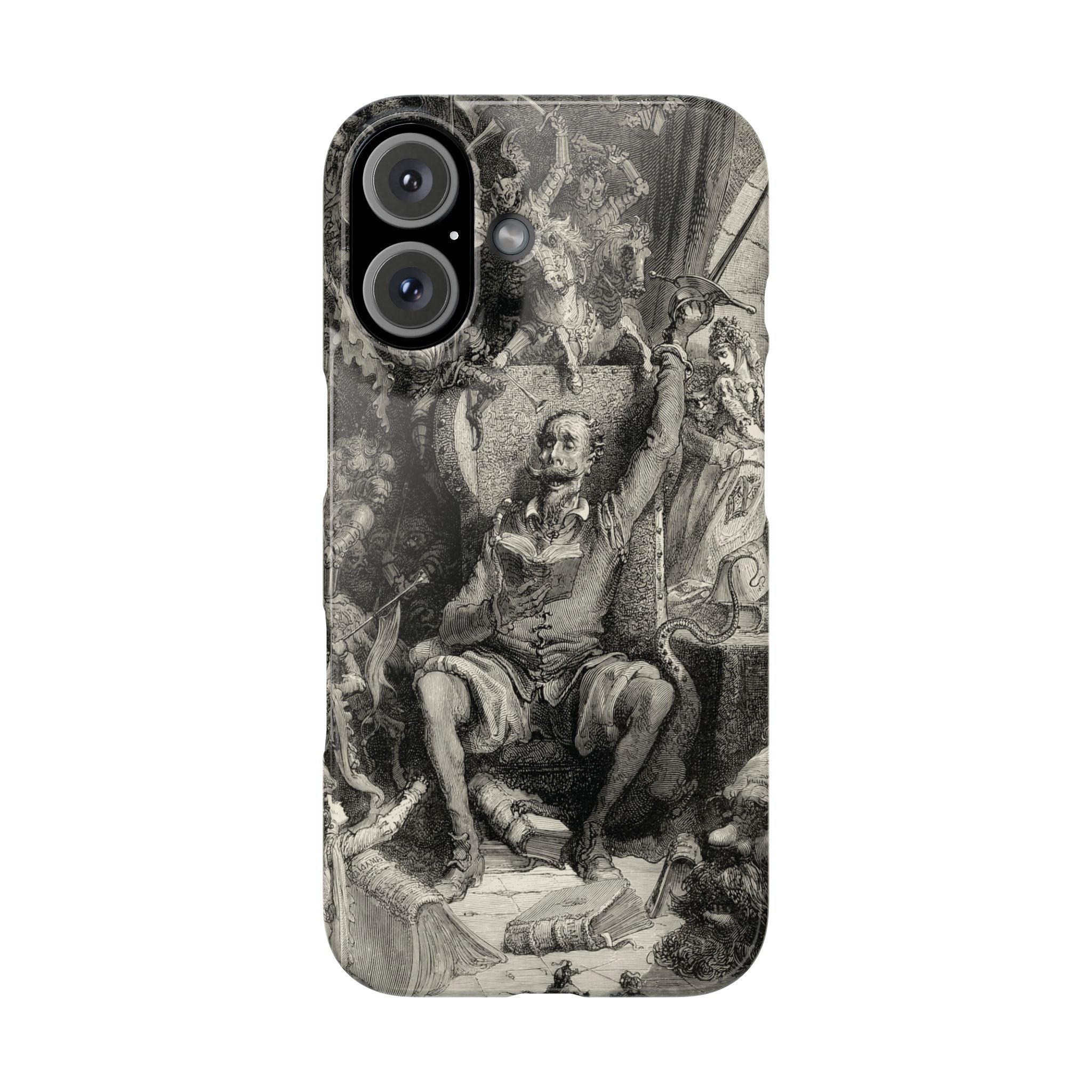 Don Quixote and His Visions by Gustave Doré - iPhone Slim Case