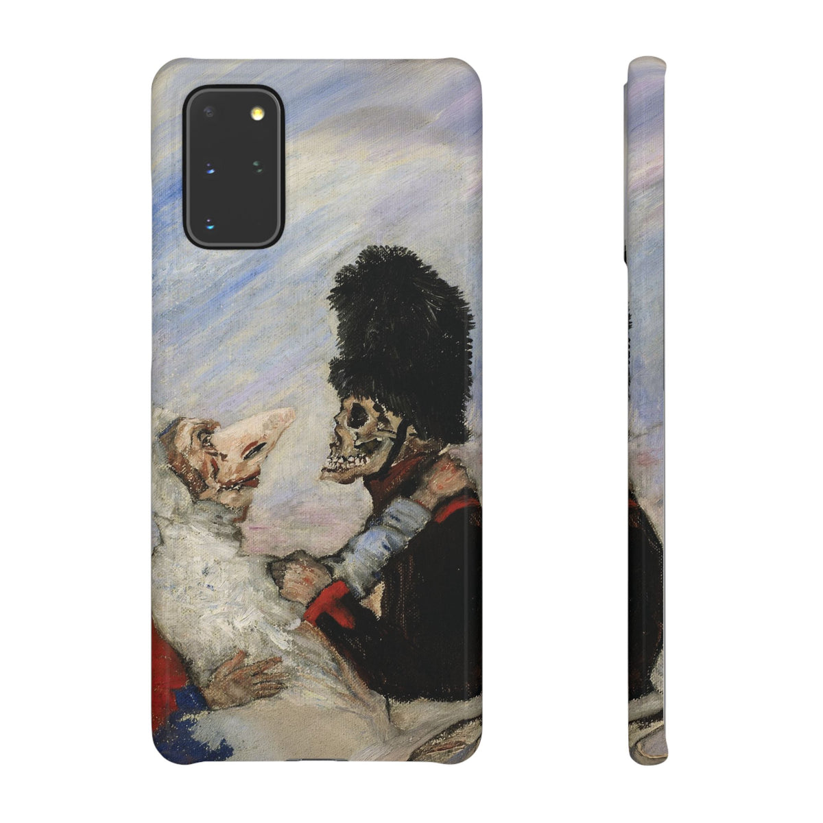 Skeleton Arresting Masqueraders by James Ensor - Samsung Slim Case