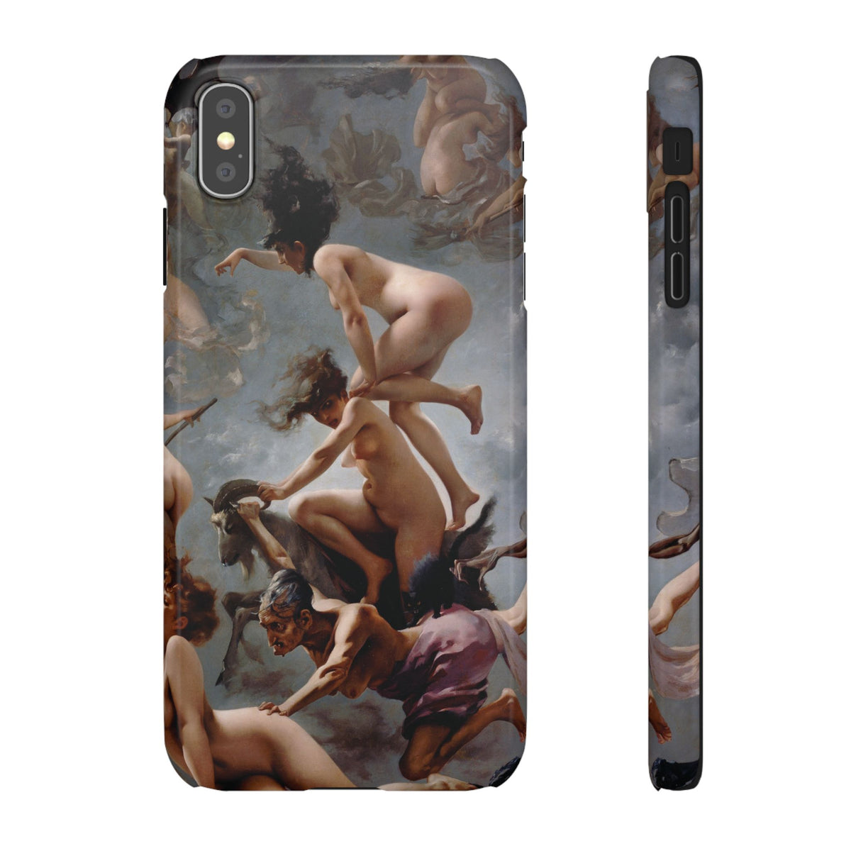 Witches going to their Sabbath by Luis Ricardo Falero - iPhone Slim Case