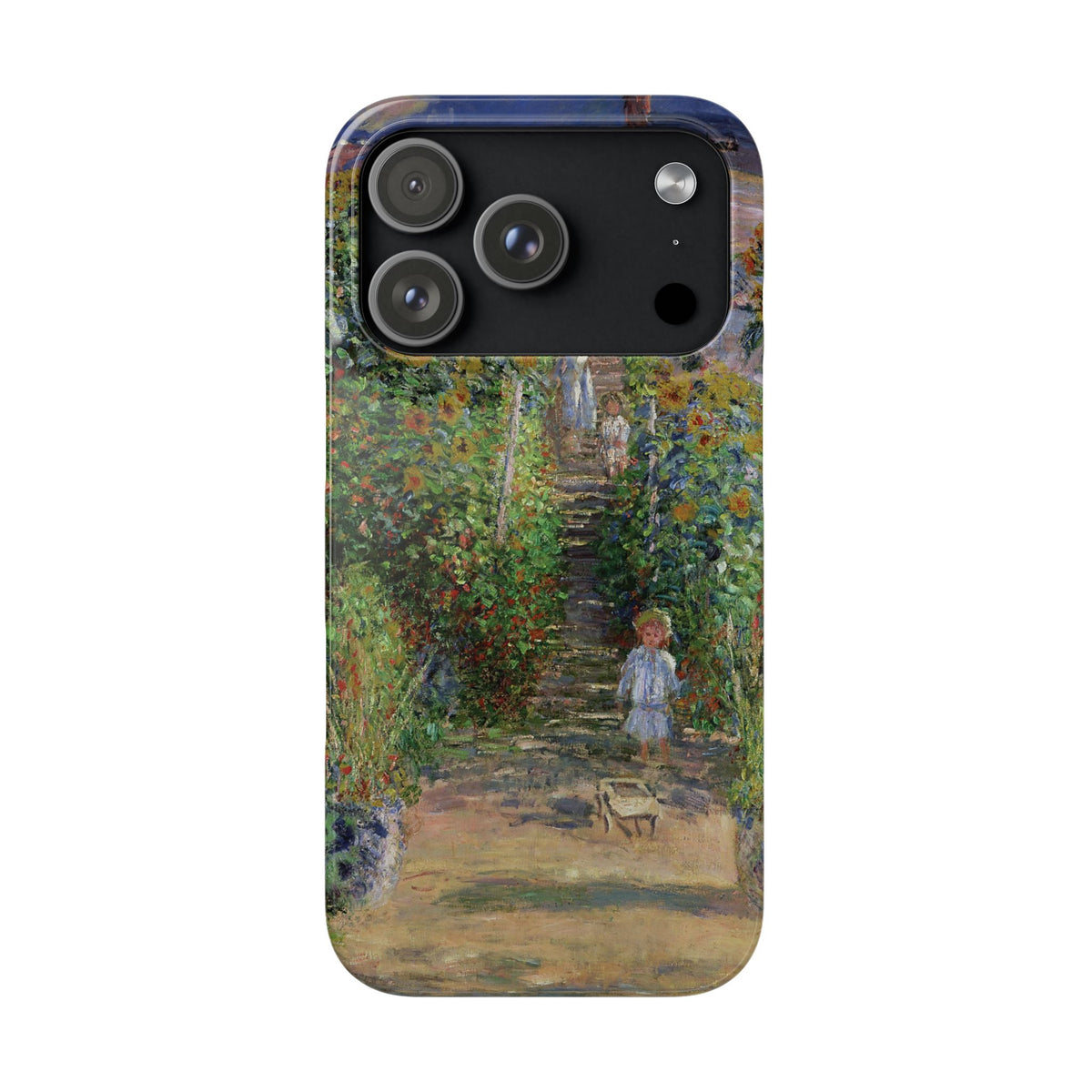 Monets Garden at Vetheuil by Claude Monet- iPhone Slim Case