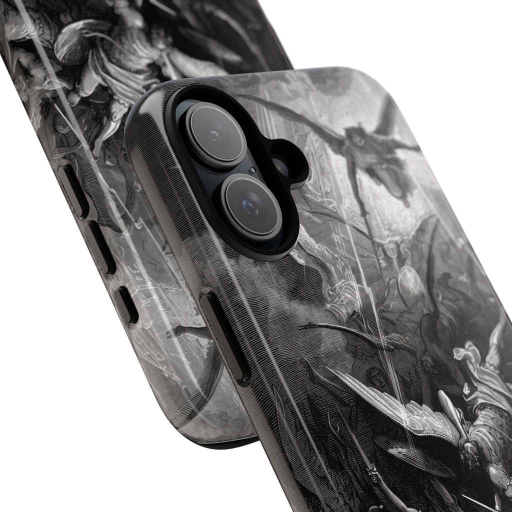 Paradise Lost | The Battle in Heaven by Gustave Doré - iPhone Tough Case