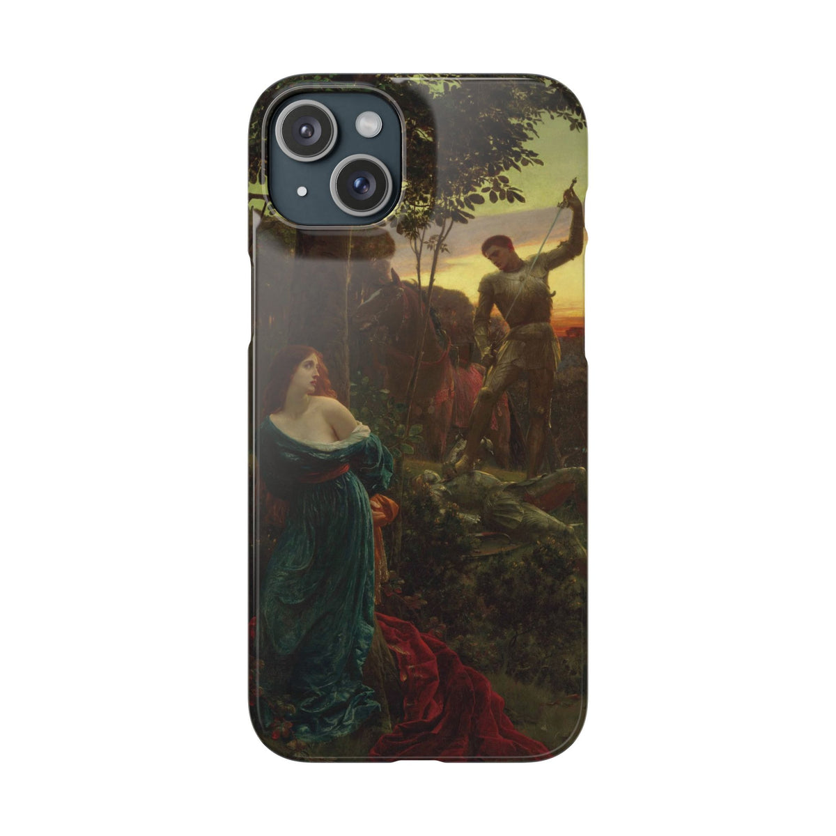 Chivalry by Frank Dicksee - iPhone Slim Case