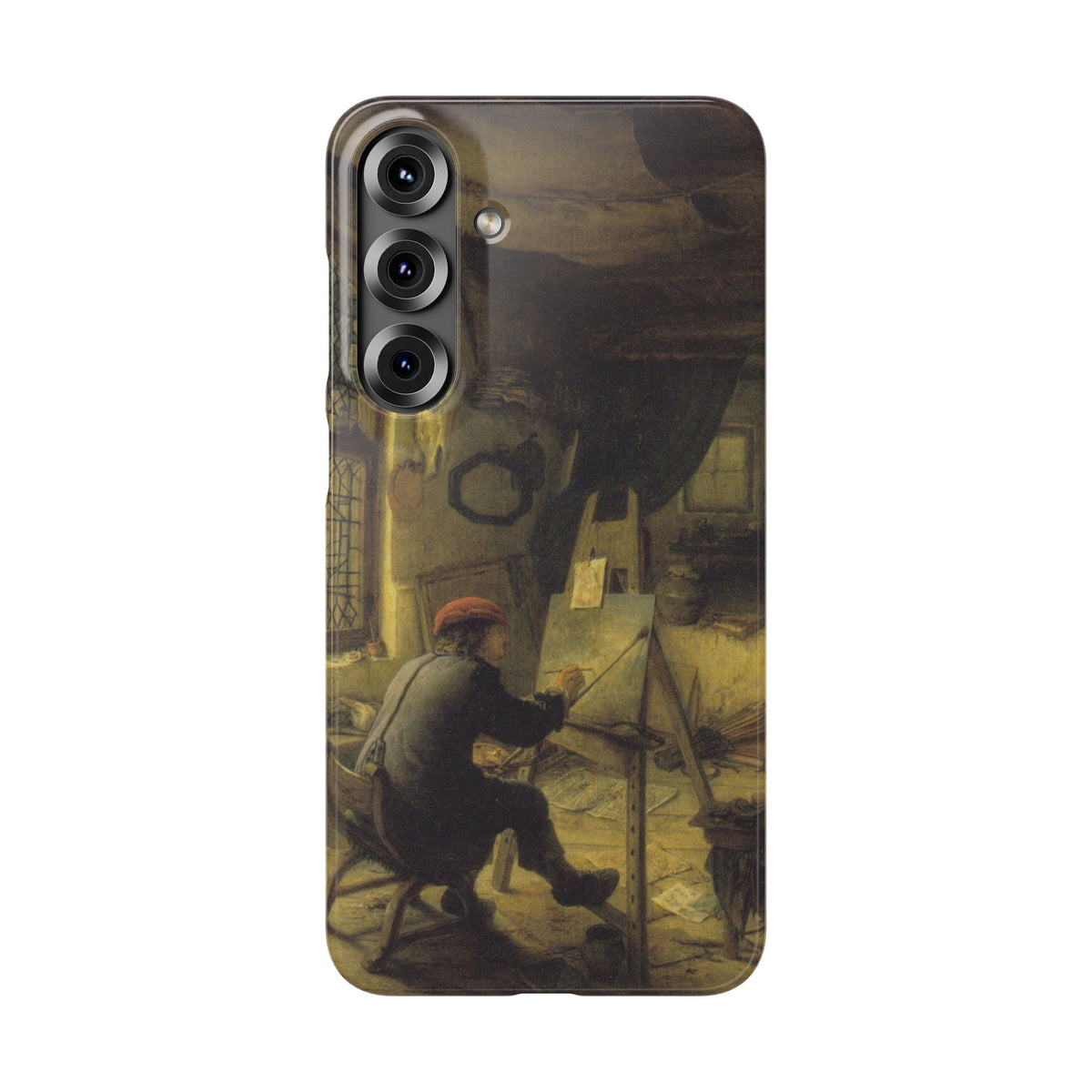 The Painter in His Workshop by Adriaen van Ostade - Samsung Slim Case