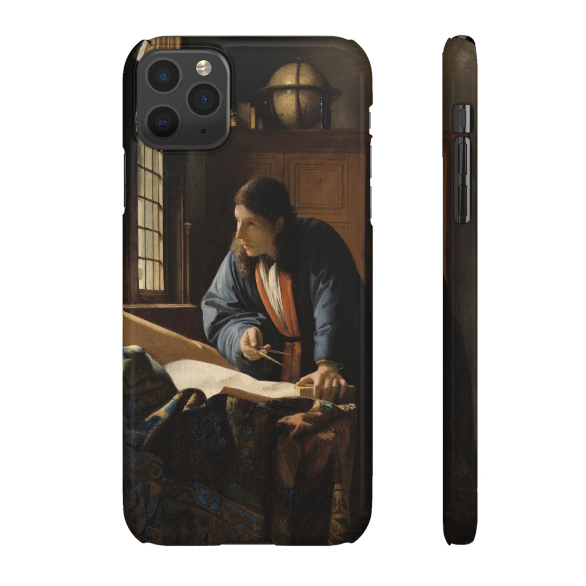 The Geographer by Johannes Vermeer - iPhone Slim Case