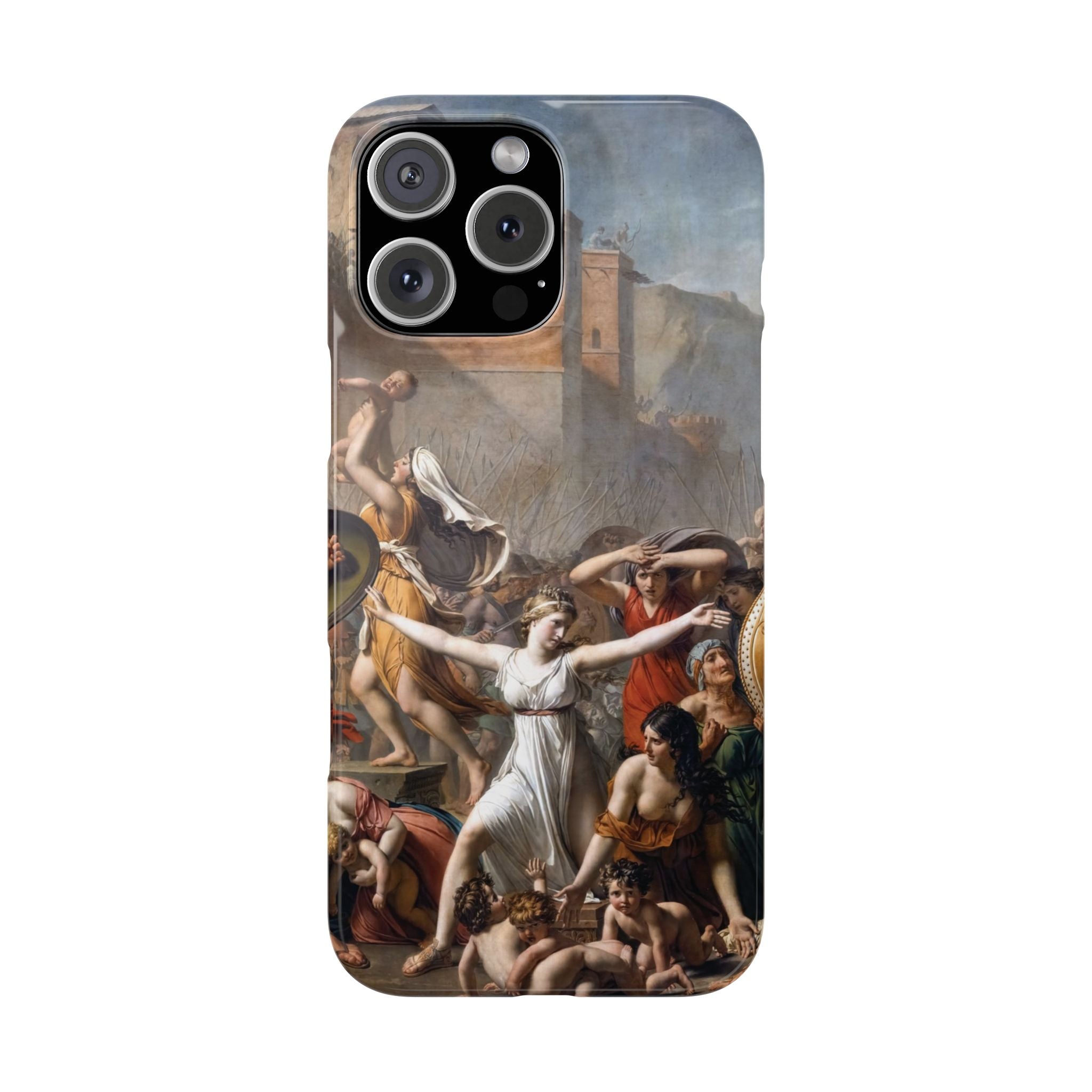 The Intervention of the Sabine Women by Jacques-Louis David - iPhone Slim Case