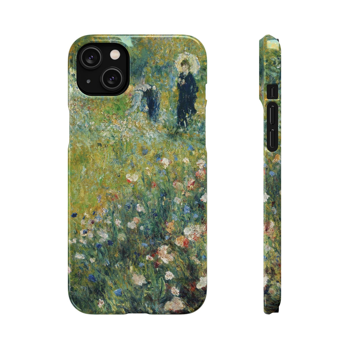 Woman with a Parasol in a Garden by Pierre Auguste Renoir - iPhone Slim Case