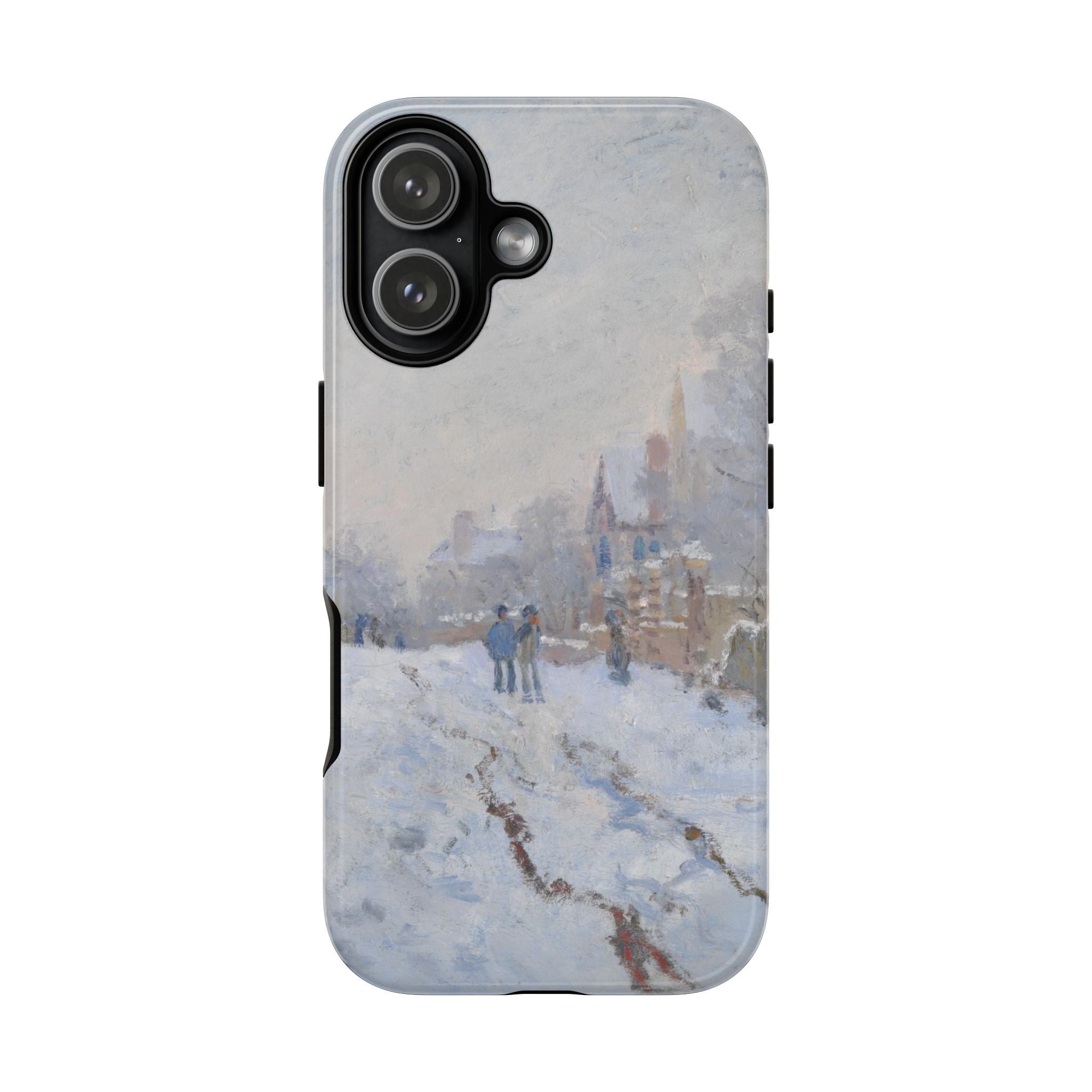 Snow Scene at Argenteuil by Claude Monet - iPhone Tough Case