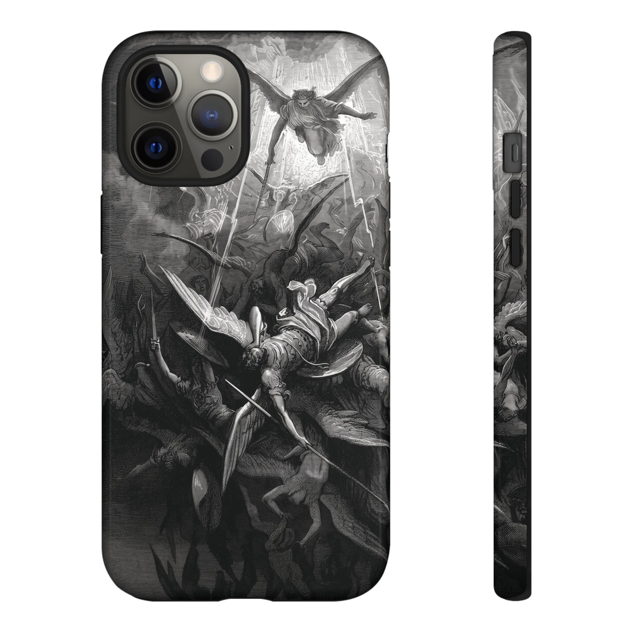 Paradise Lost | The Battle in Heaven by Gustave Doré - iPhone Tough Case