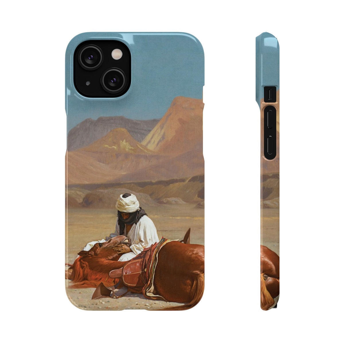 Rider and his Steed in the Desert by Jean-Leon Gerome - iPhone Slim Case