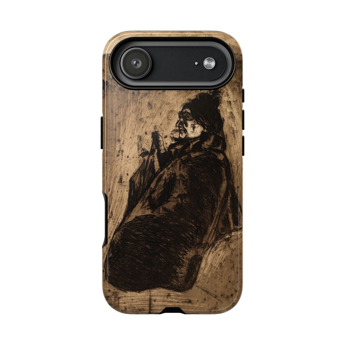 Old Woman by Edvard Munch - iPhone Tough Case