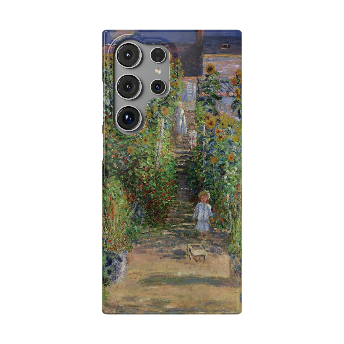 Monets Garden at Vetheuil by Claude Monet - Samsung Slim Case