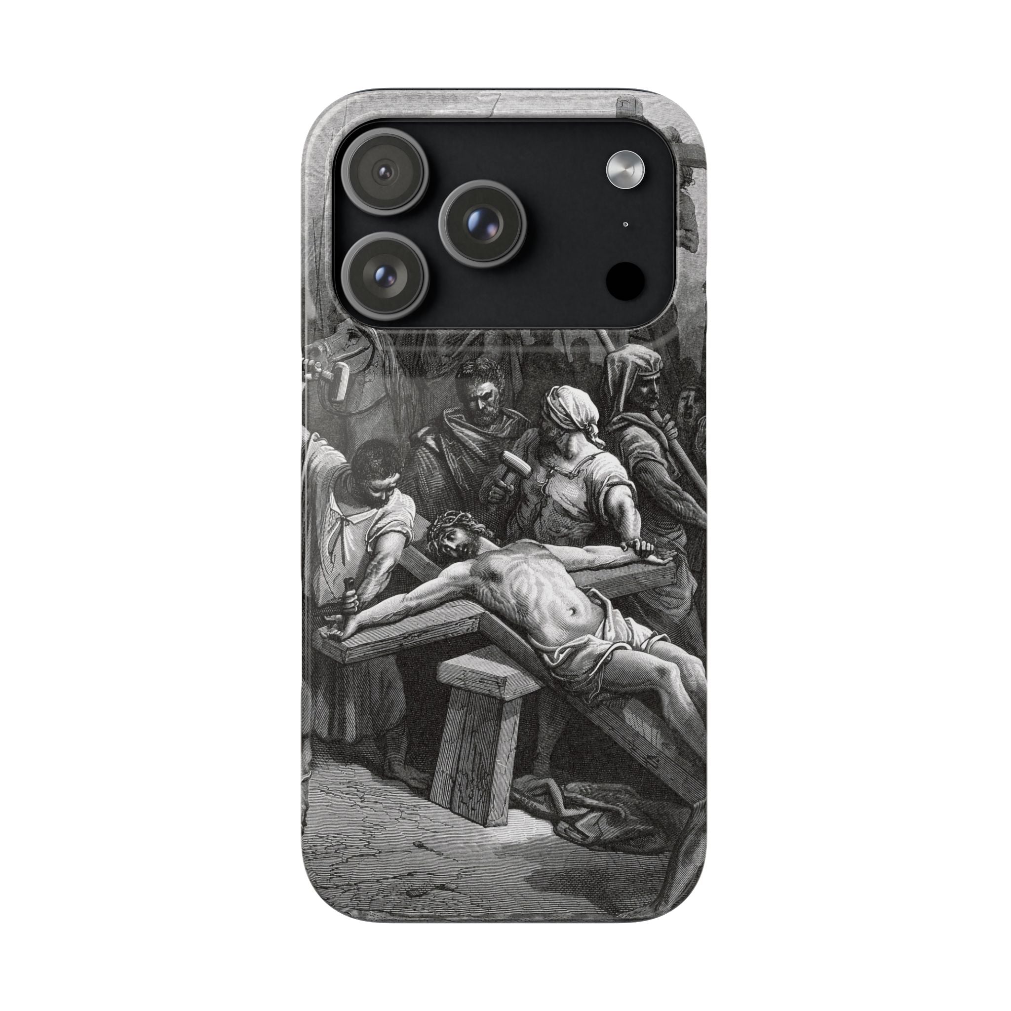 Crucifixion of Jesus by Gustave Doré - iPhone Slim Case