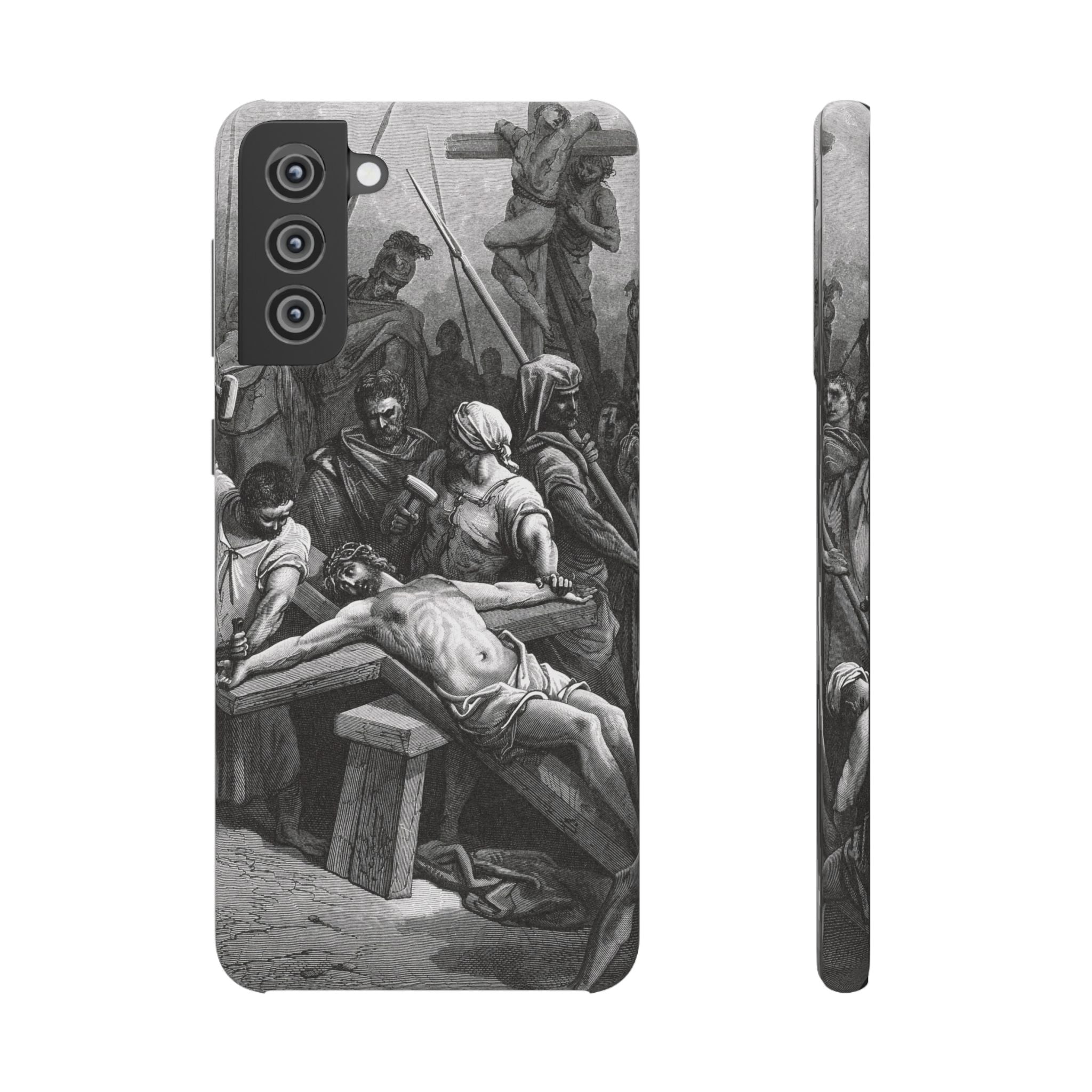 Crucifixion of Jesus by Gustave Doré - Samsung Slim Case