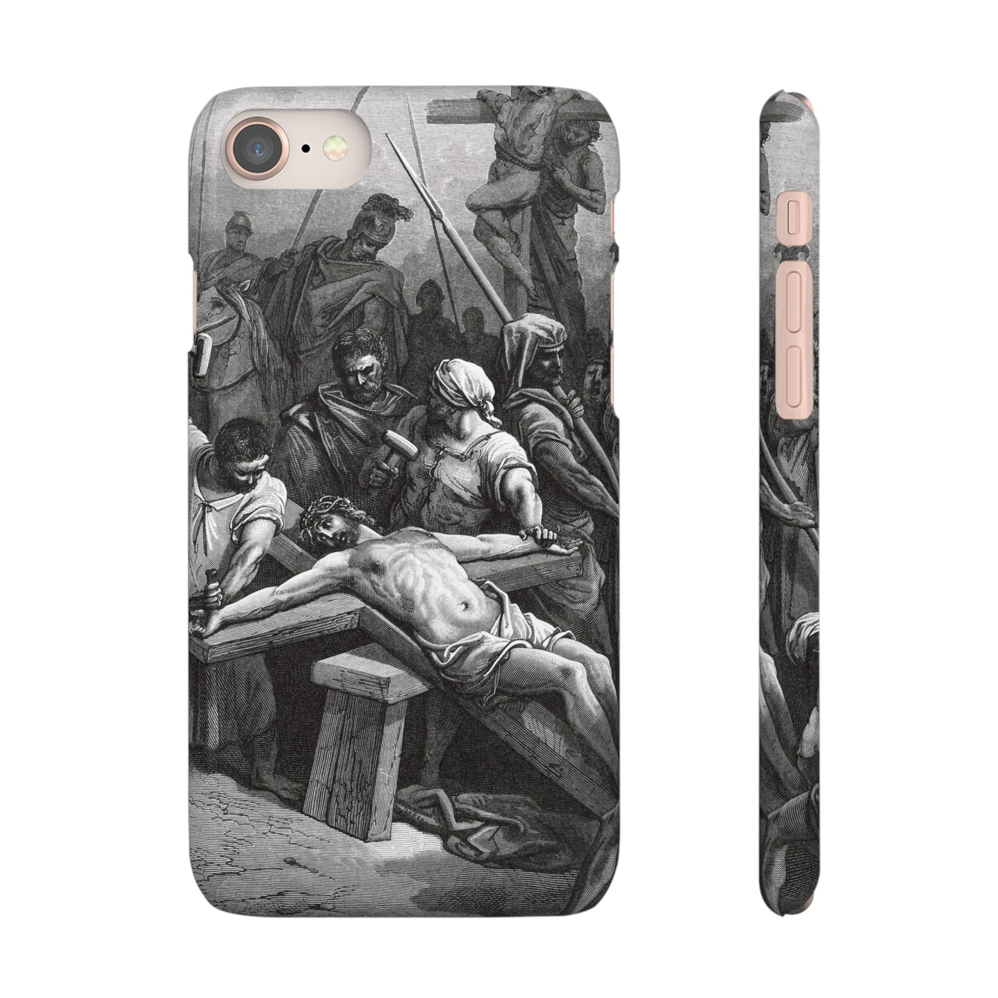 Crucifixion of Jesus by Gustave Doré - iPhone Slim Case