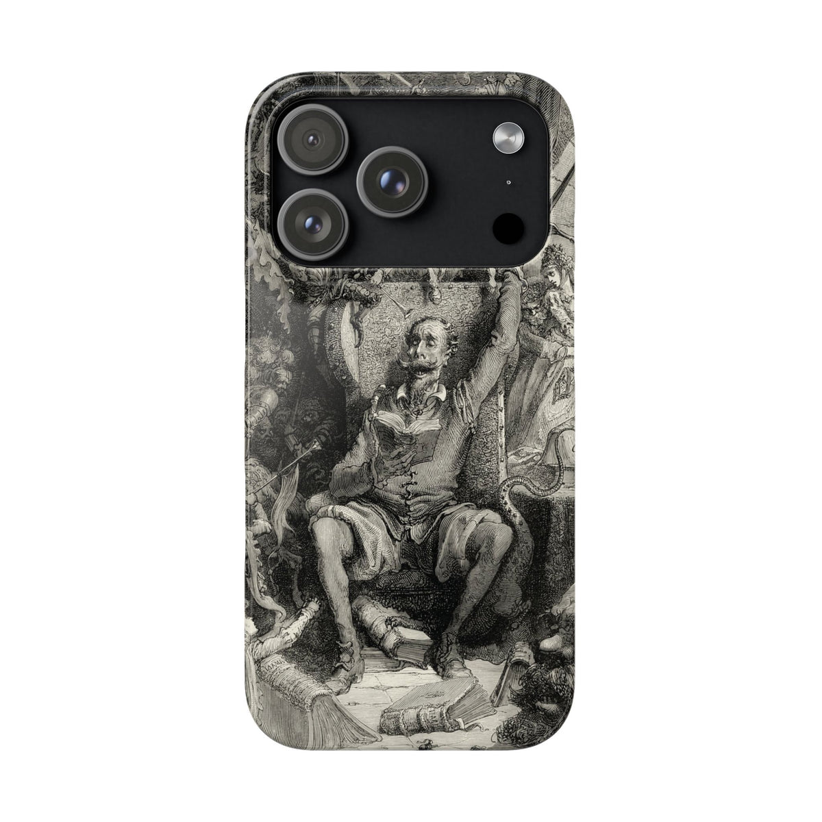 Don Quixote and His Visions by Gustave Doré - iPhone Slim Case