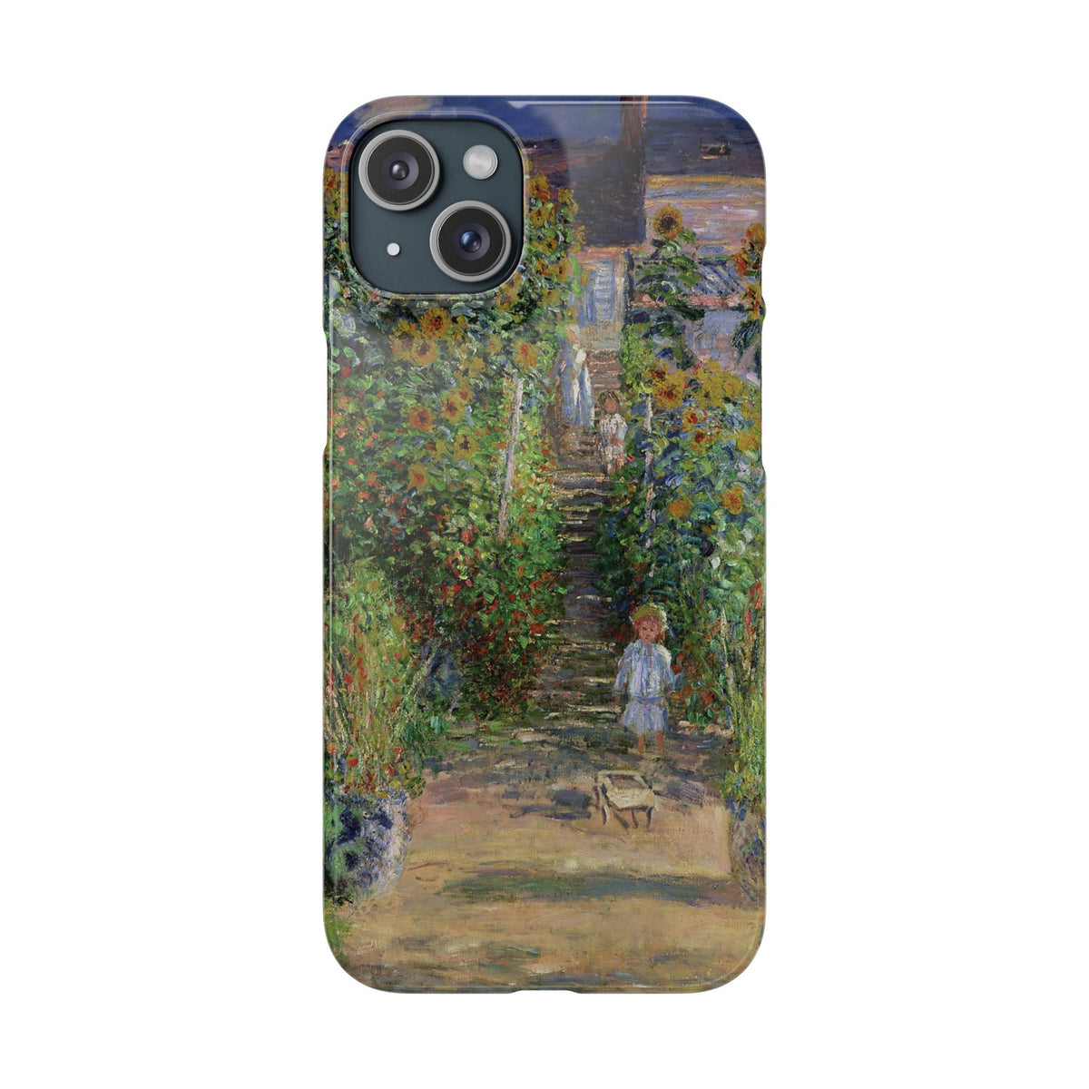 Monets Garden at Vetheuil by Claude Monet- iPhone Slim Case