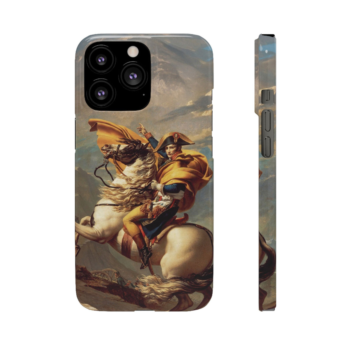 Napoleon at the Saint-Bernard Pass by Jacques-Louis David - iPhone Slim Case