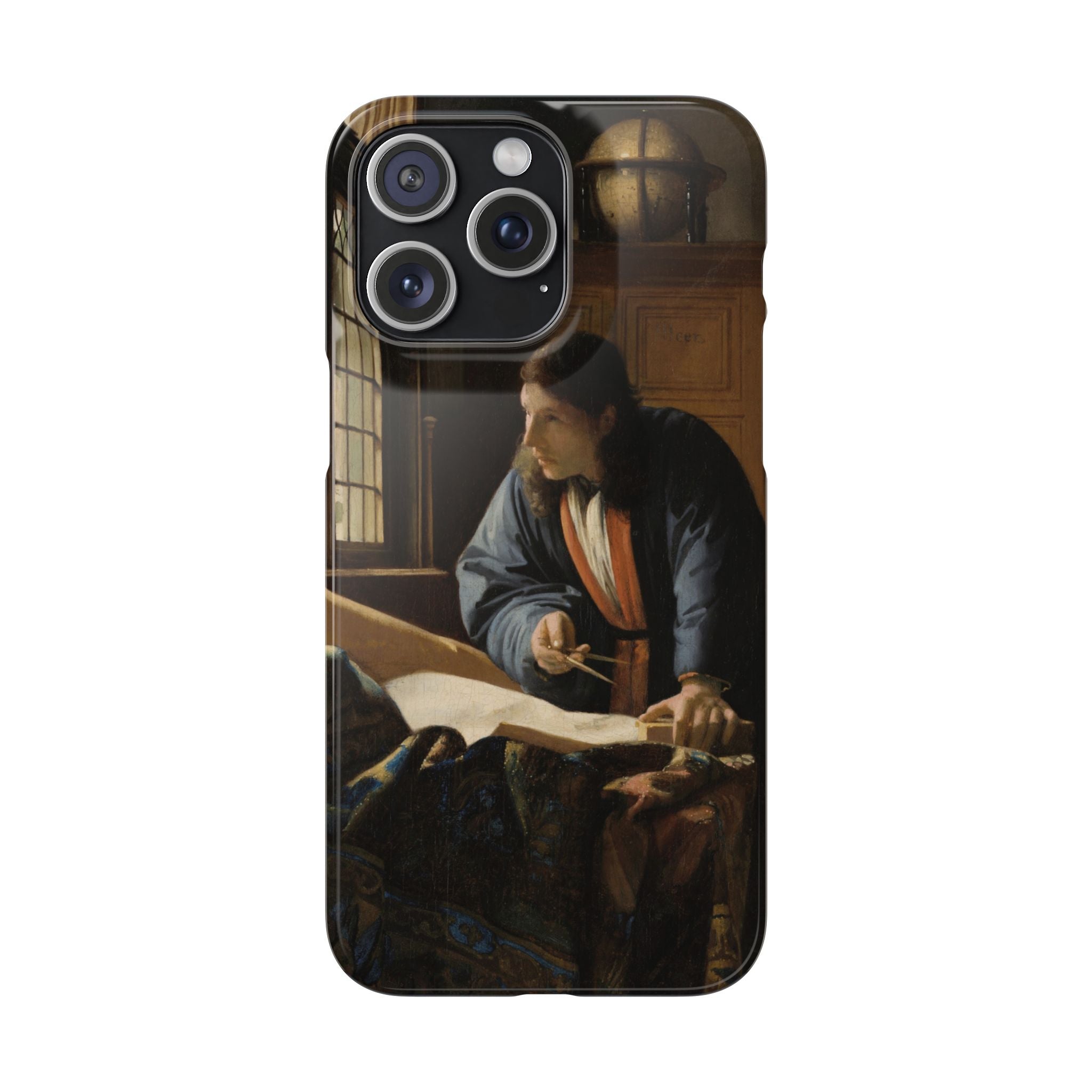 The Geographer by Johannes Vermeer - iPhone Slim Case