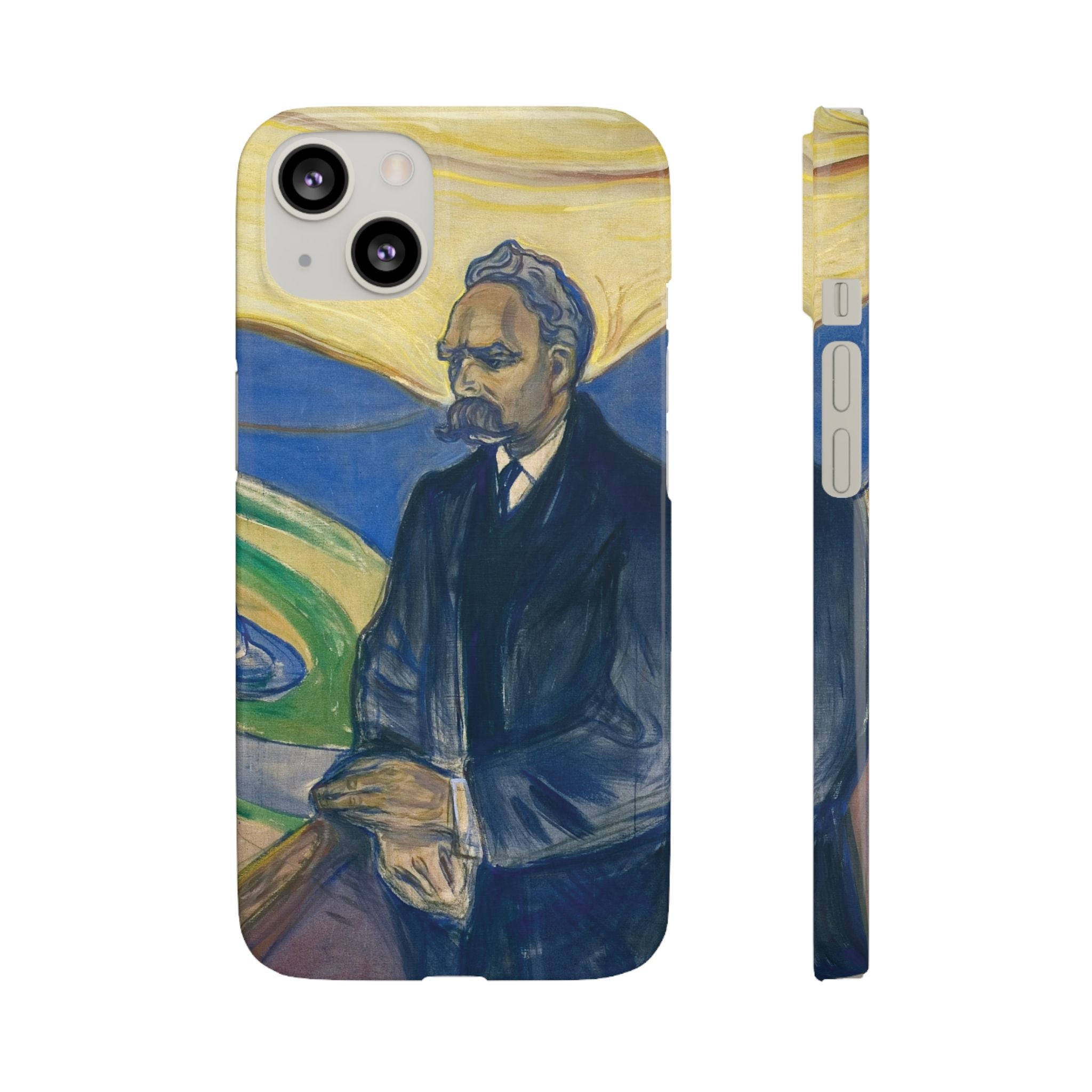 Portrait of Friedrich Nietzsche by Edvard Munch - iPhone Slim Case