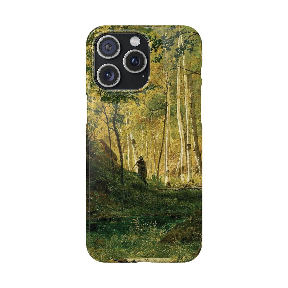 Landscape with a Hunter Valaam Island by Ivan Ivanovich Shishkin - iPhone Slim Case