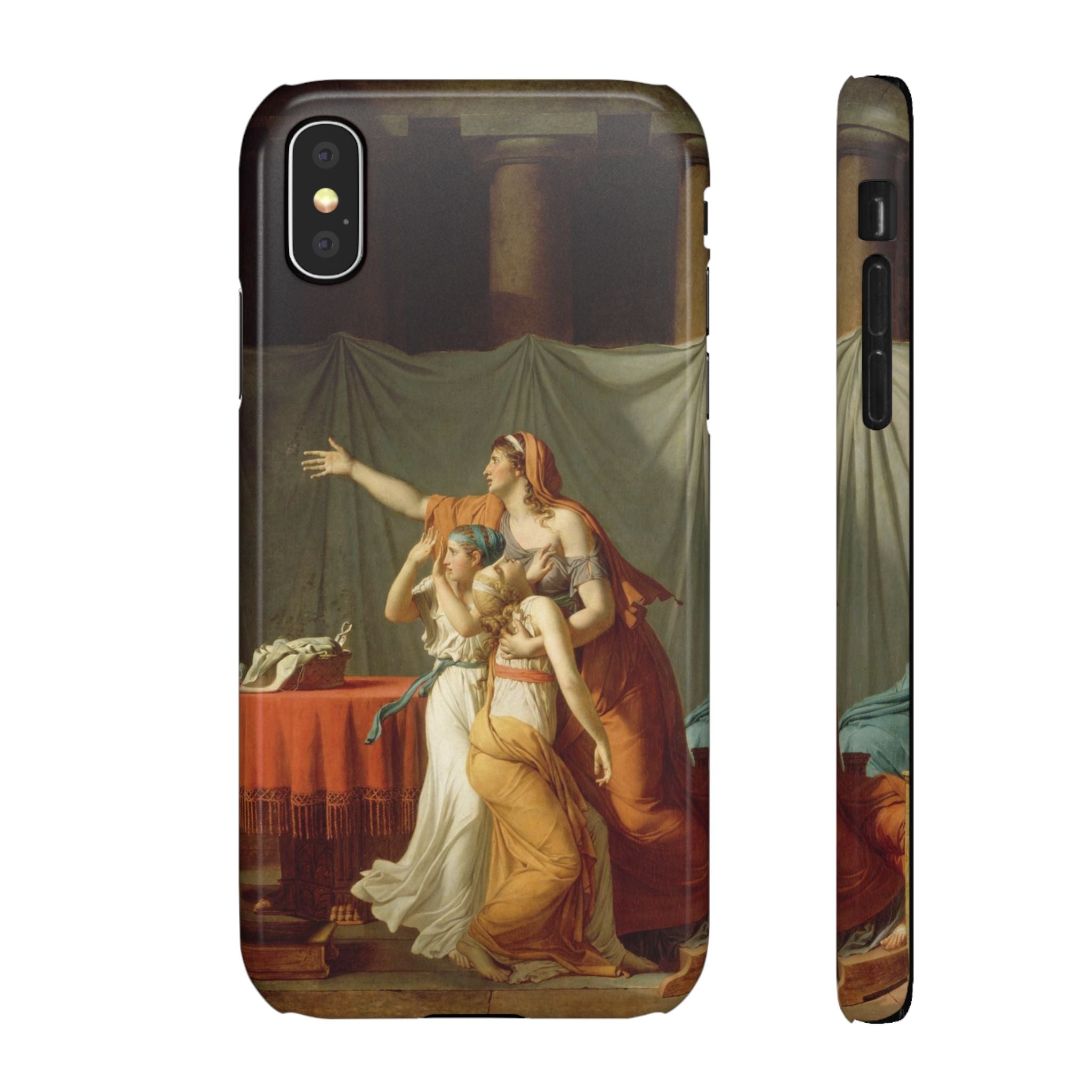 The Lictors Bring to Brutus the Bodies of His Sons II by Jacques-Louis David - iPhone Slim Case