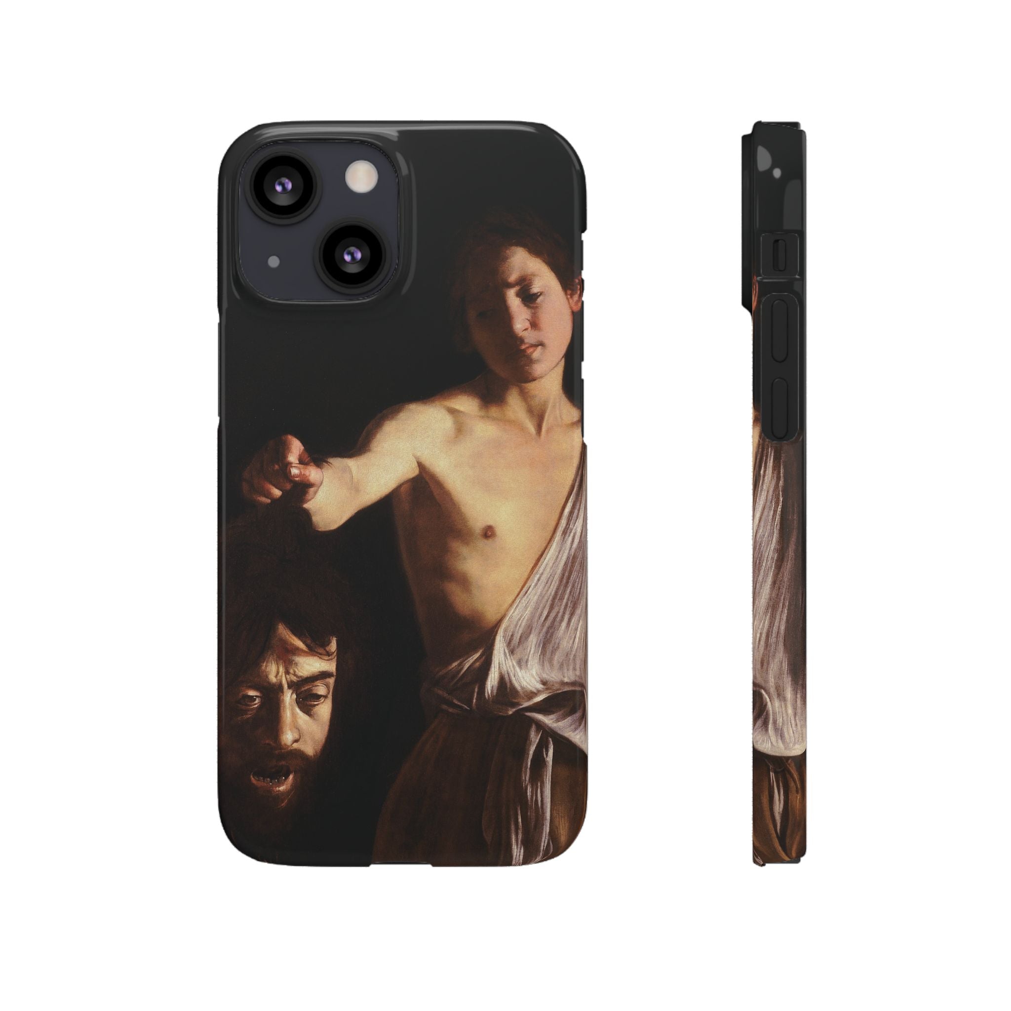 David with the Head of Goliath by Caravaggio - iPhone Slim Case