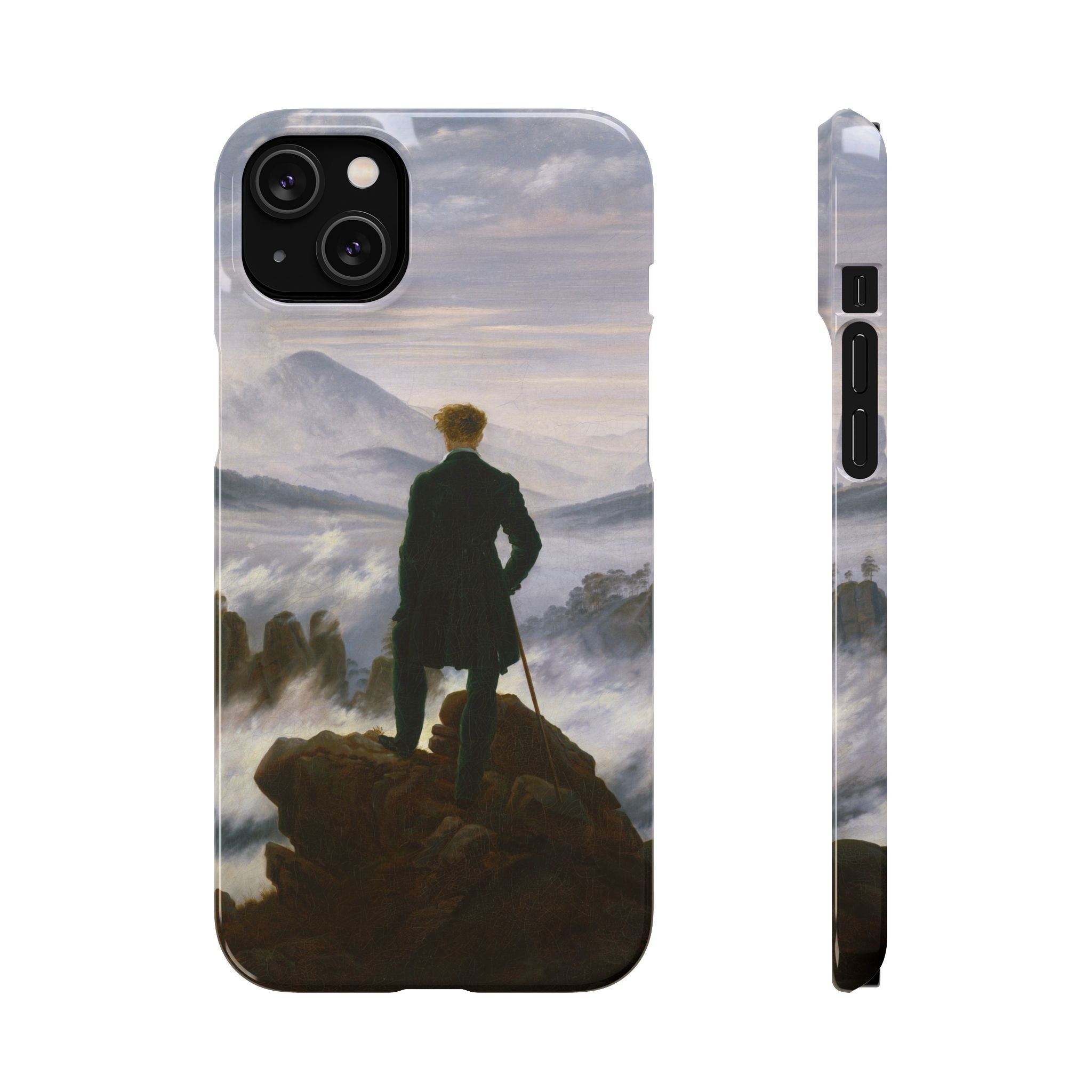 The Wanderer above the Sea of Fog by Caspar David Friedrich - iPhone Slim Case