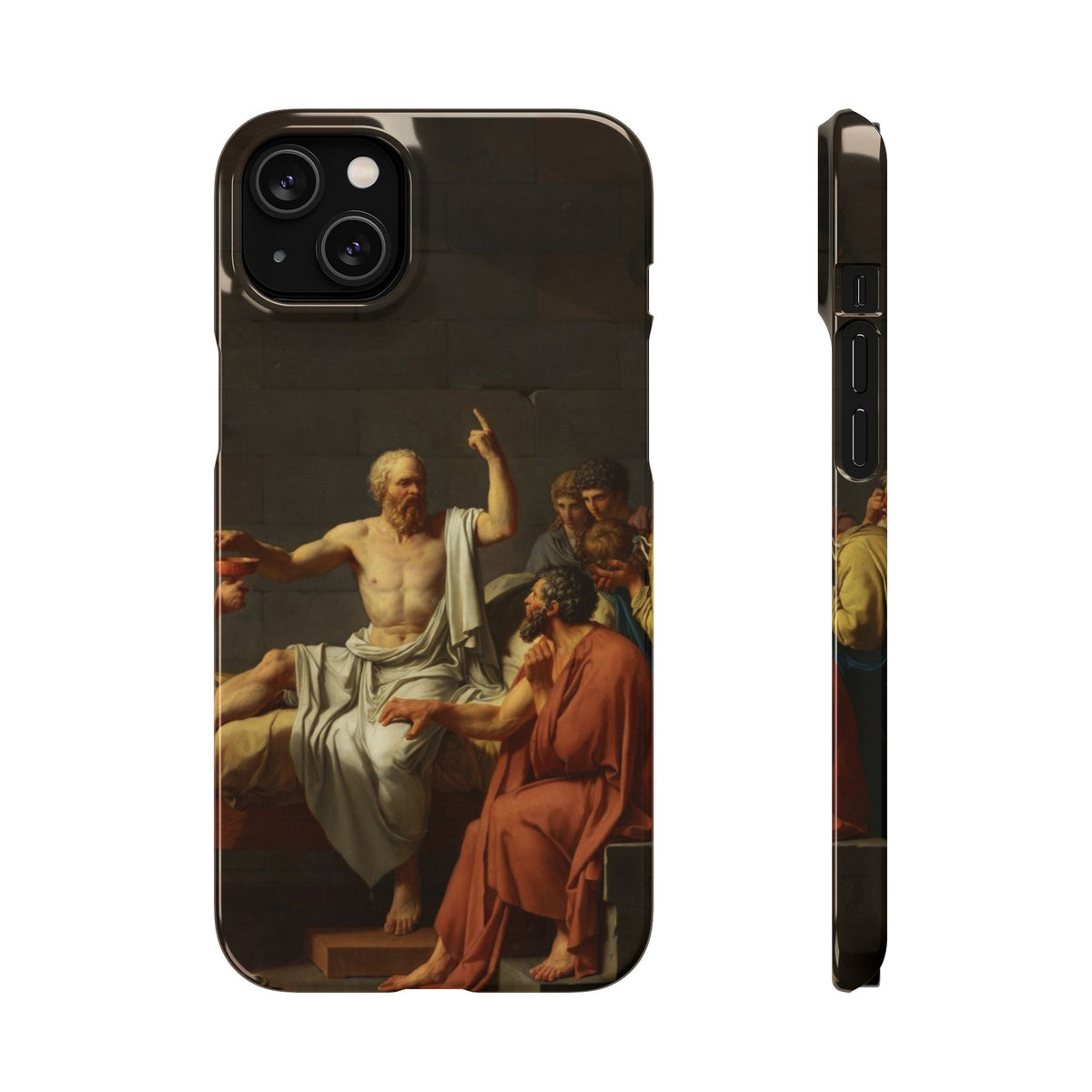 The Death of Socrates by Jacques-Louis David - iPhone Slim Case