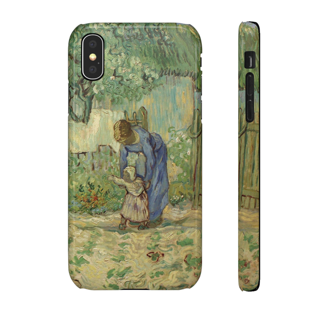 First Steps after Millet by Vincent van Gogh - iPhone Slim Case