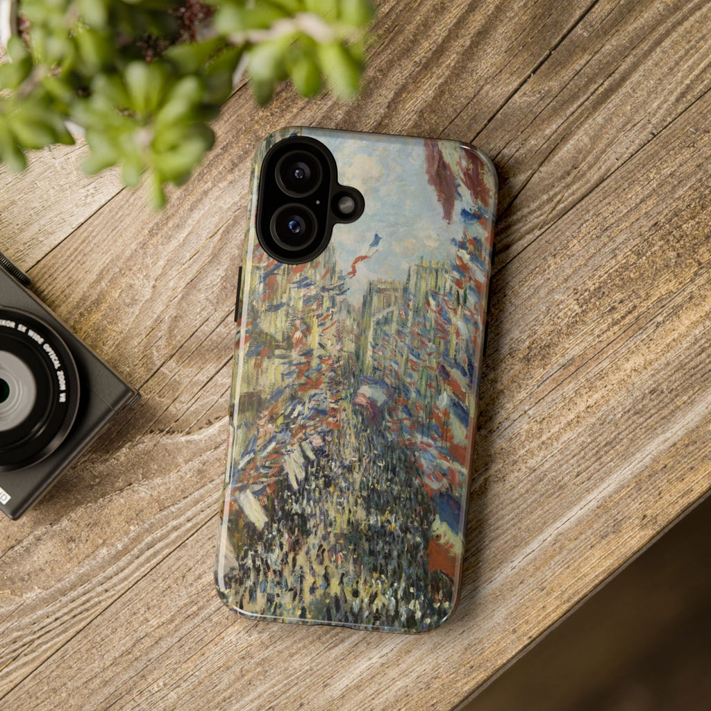 The Rue Montorgueil in Paris by Claude Monet - iPhone Tough Case