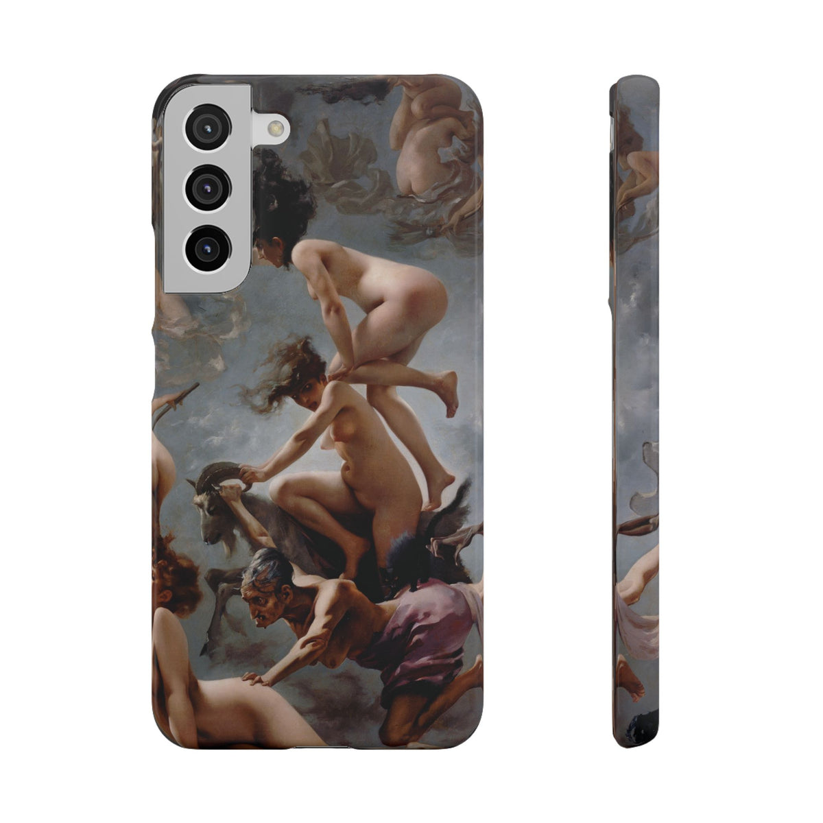 Witches going to their Sabbath by Luis Ricardo Falero - Samsung Slim Case