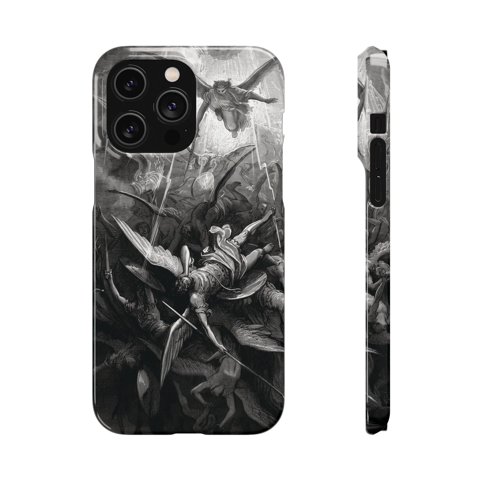 Paradise Lost | The Battle in Heaven by Gustave Doré - iPhone Slim Case