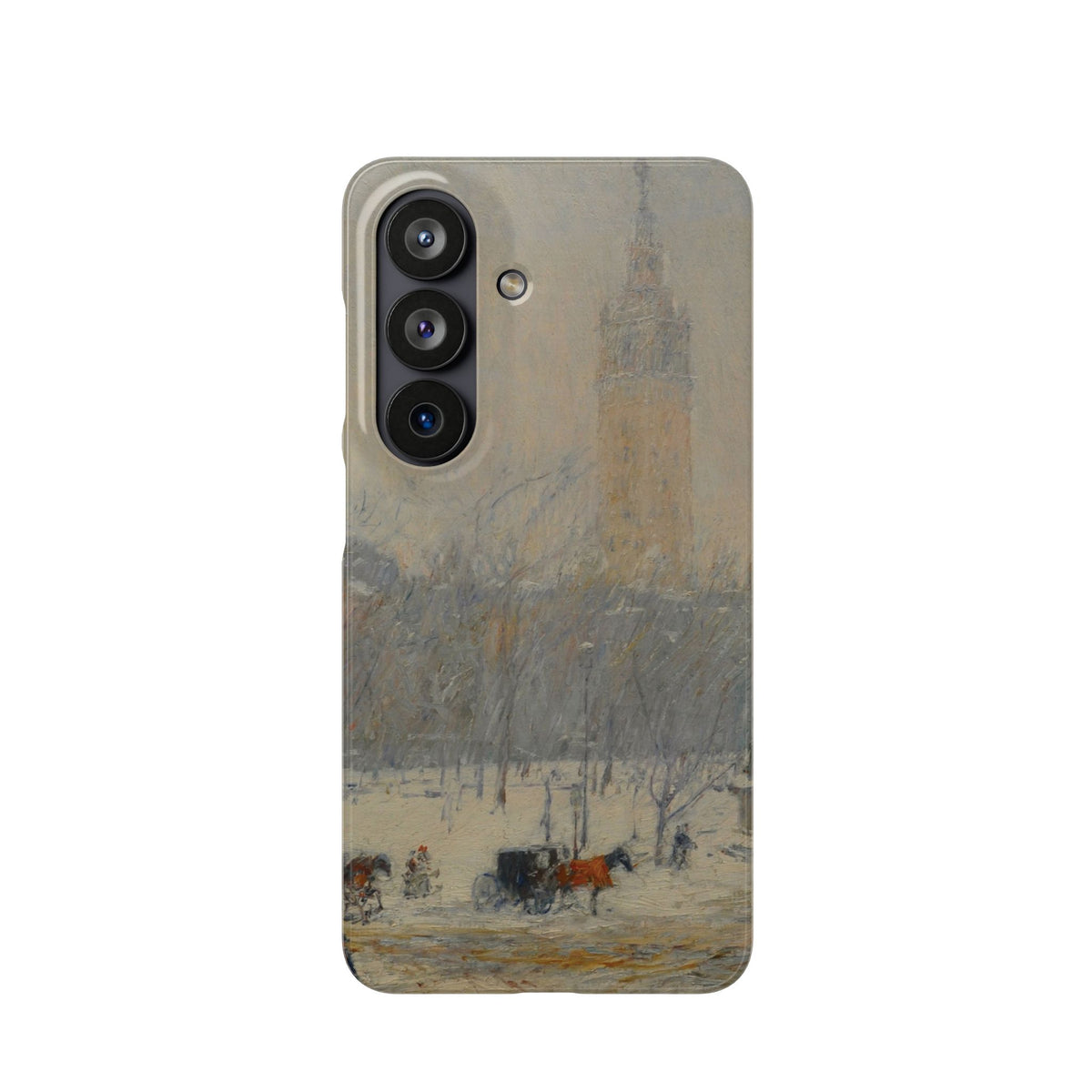 Snowstorm, Madison Square by Childe Hassam - Samsung Slim Case