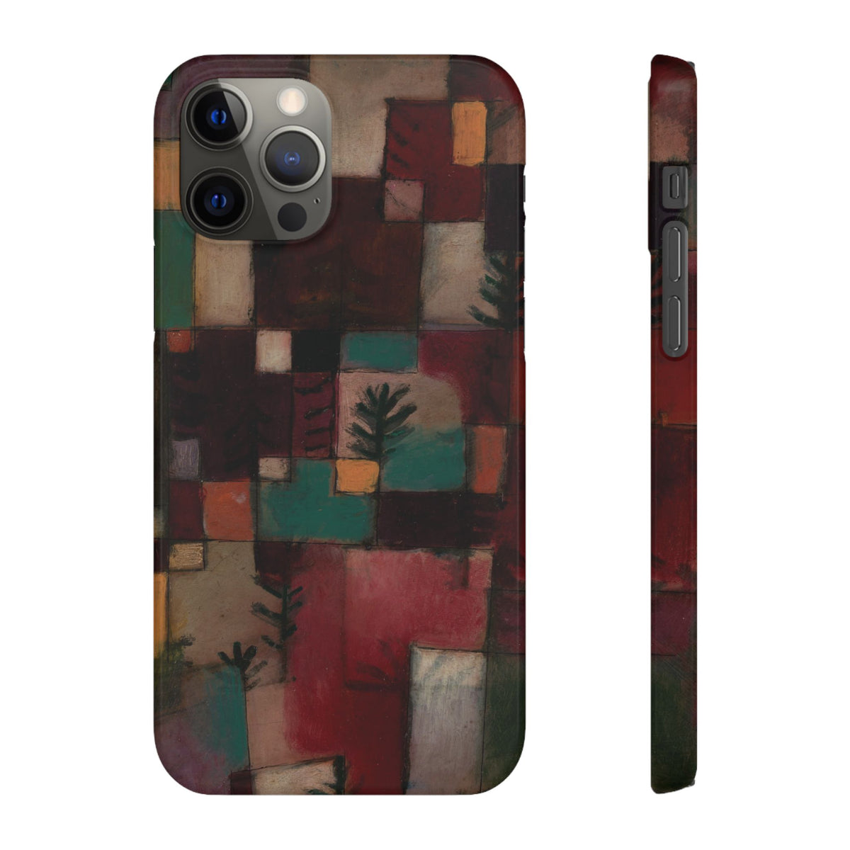Redgreen and Violet-Yellow Rhythms by Paul Klee - iPhone Slim Case