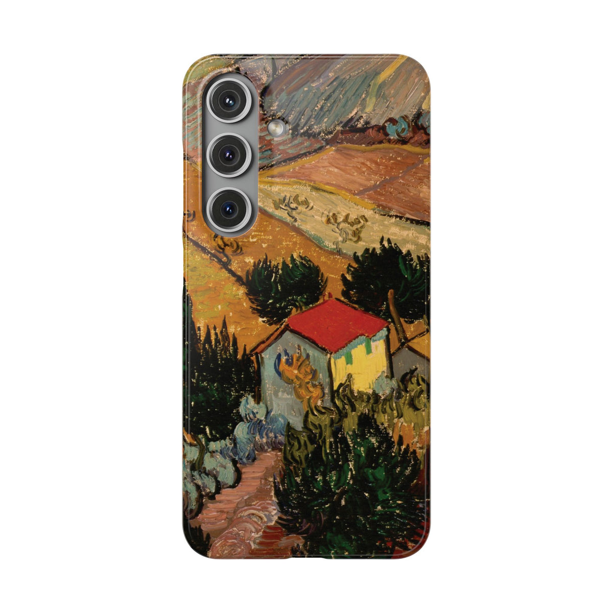Landscape with House and Ploughman by Vincent van Gogh - Samsung Slim Case