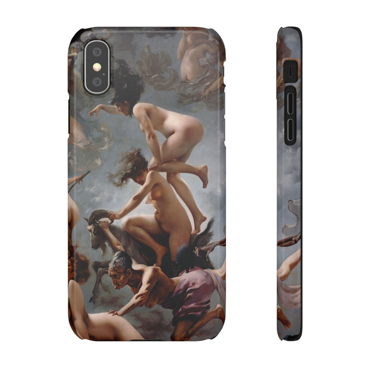 Witches going to their Sabbath by Luis Ricardo Falero - iPhone Slim Case