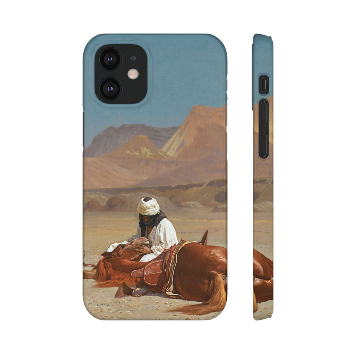 Rider and his Steed in the Desert by Jean-Leon Gerome - iPhone Slim Case