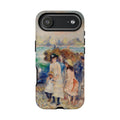 Children at the Beach at Guernsey by Pierre Auguste Renoir - iPhone Tough Case