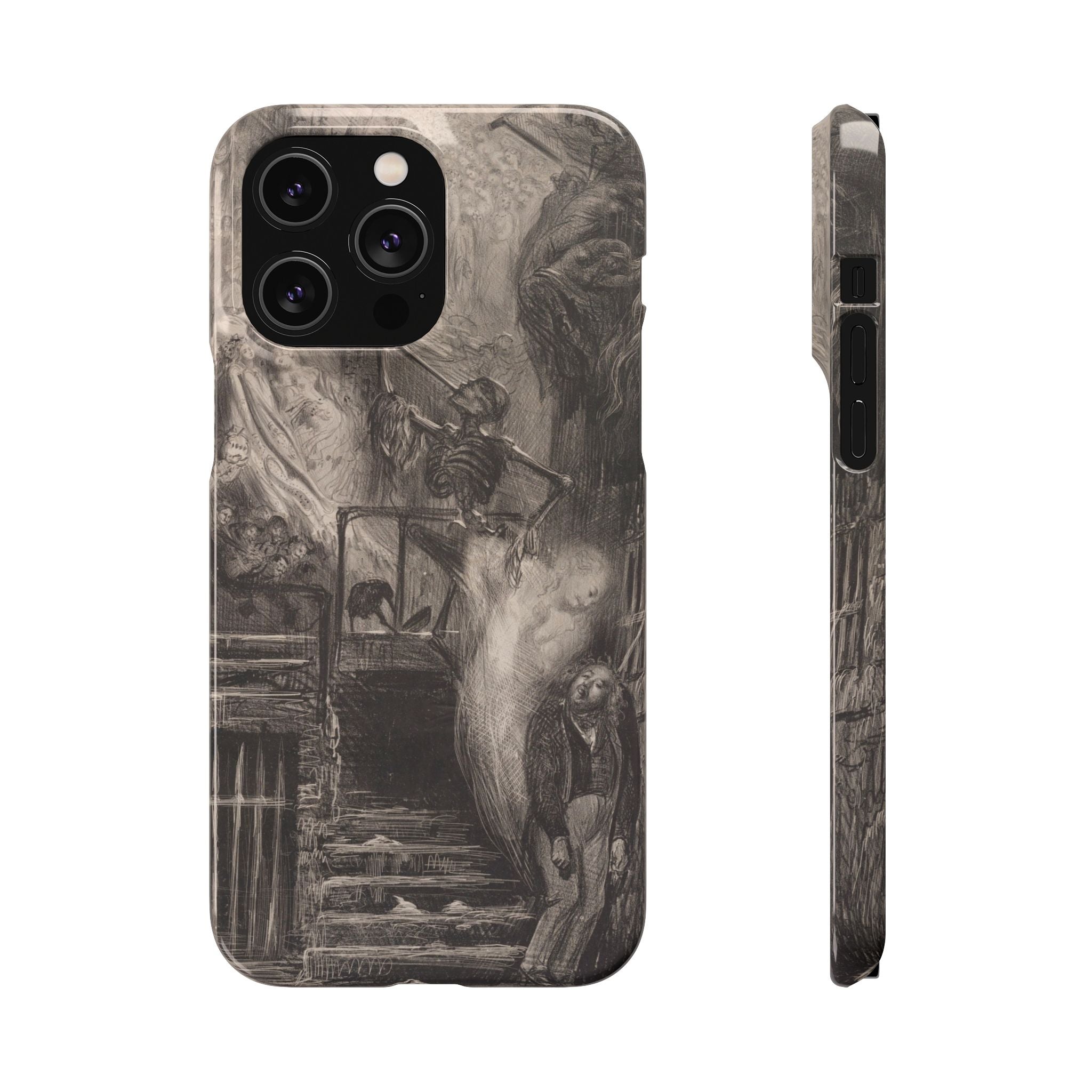 La Rue de la Vieille Lanterne by Gustave Doré - iPhone Slim Case