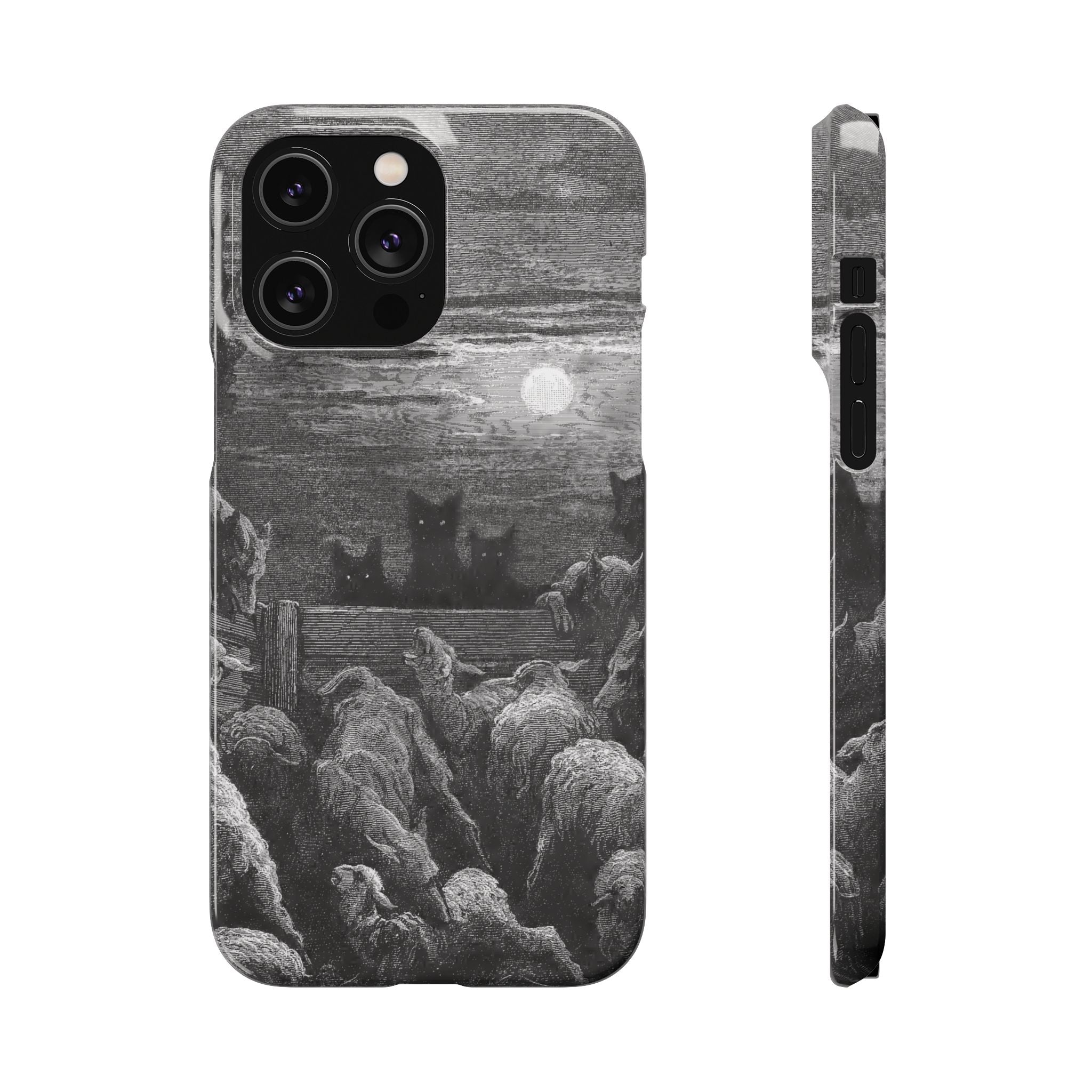 The Wolves and The Sheep by Gustave Dore - iPhone Slim Case