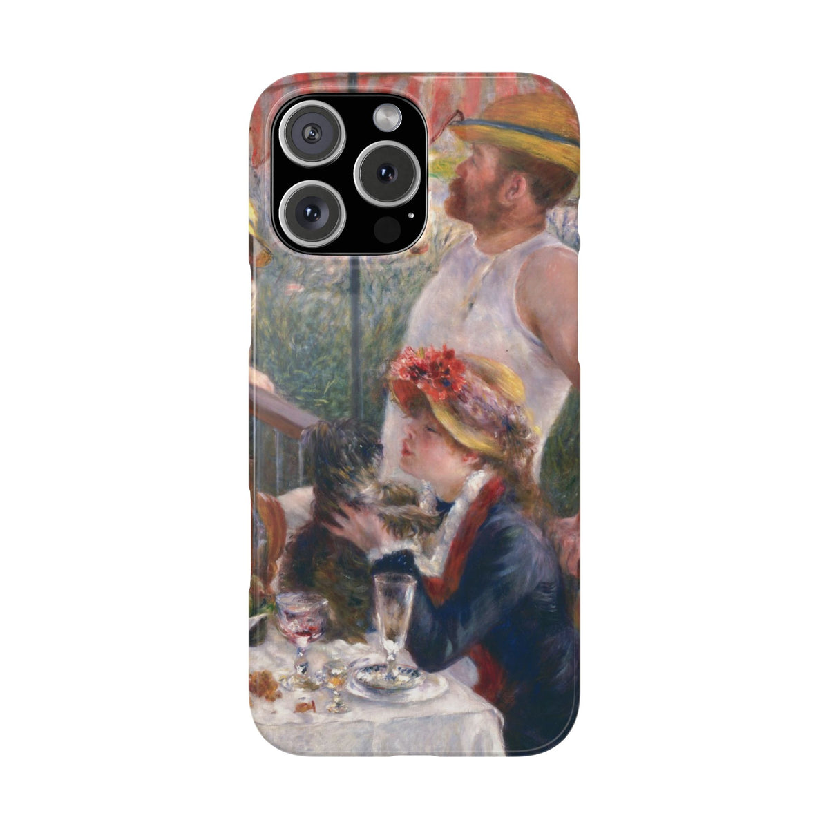Luncheon of the Boating Party by Pierre Auguste Renoir - iPhone Slim Case