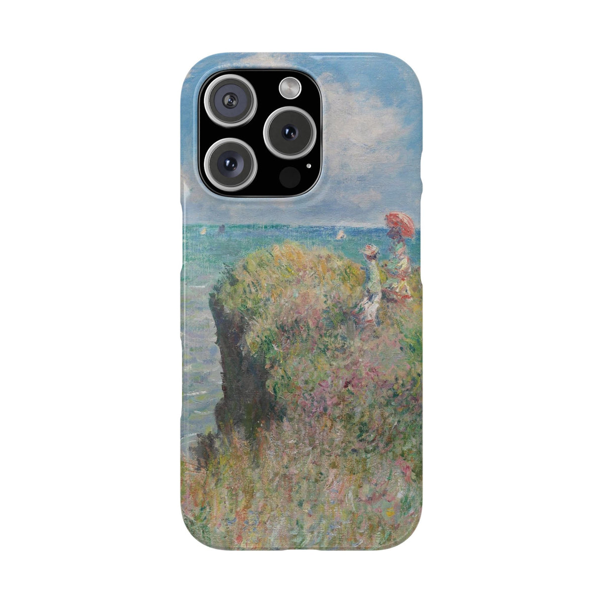 Cliff Walk at Pourville by Claude Monet - iPhone Slim Case
